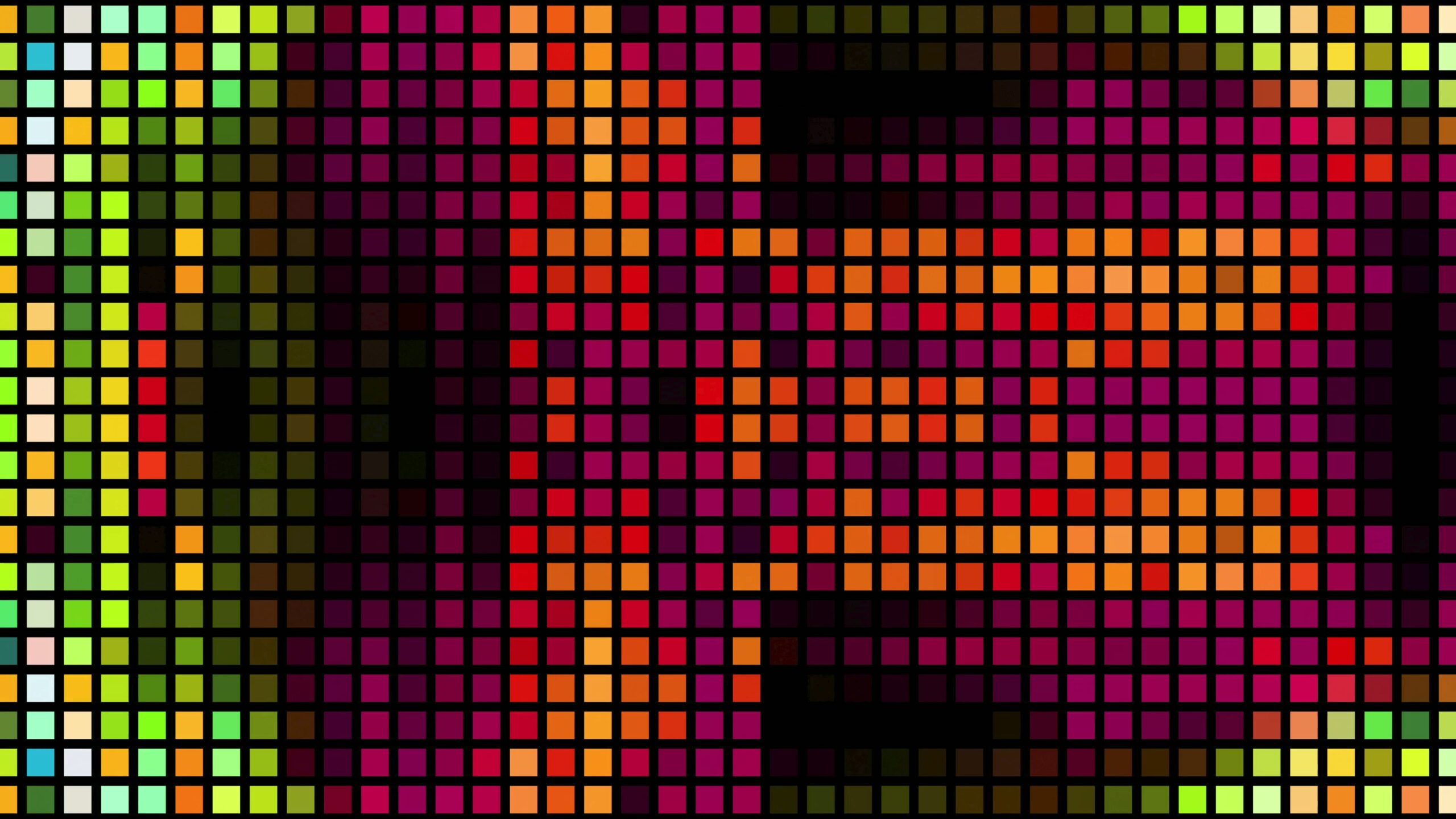 Colorful 4K video loop pixel art pattern with vibrant colors.