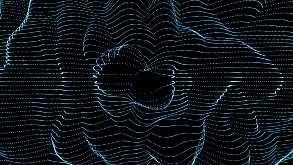 Dynamic Digital Wave Patterns Video Loop