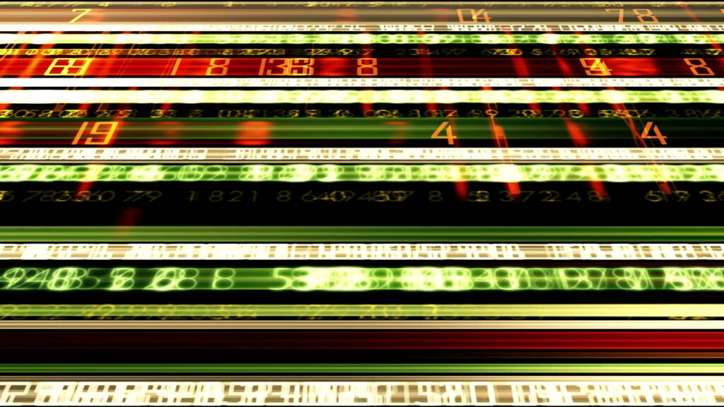 Futuristic Data Stream Interface Loop