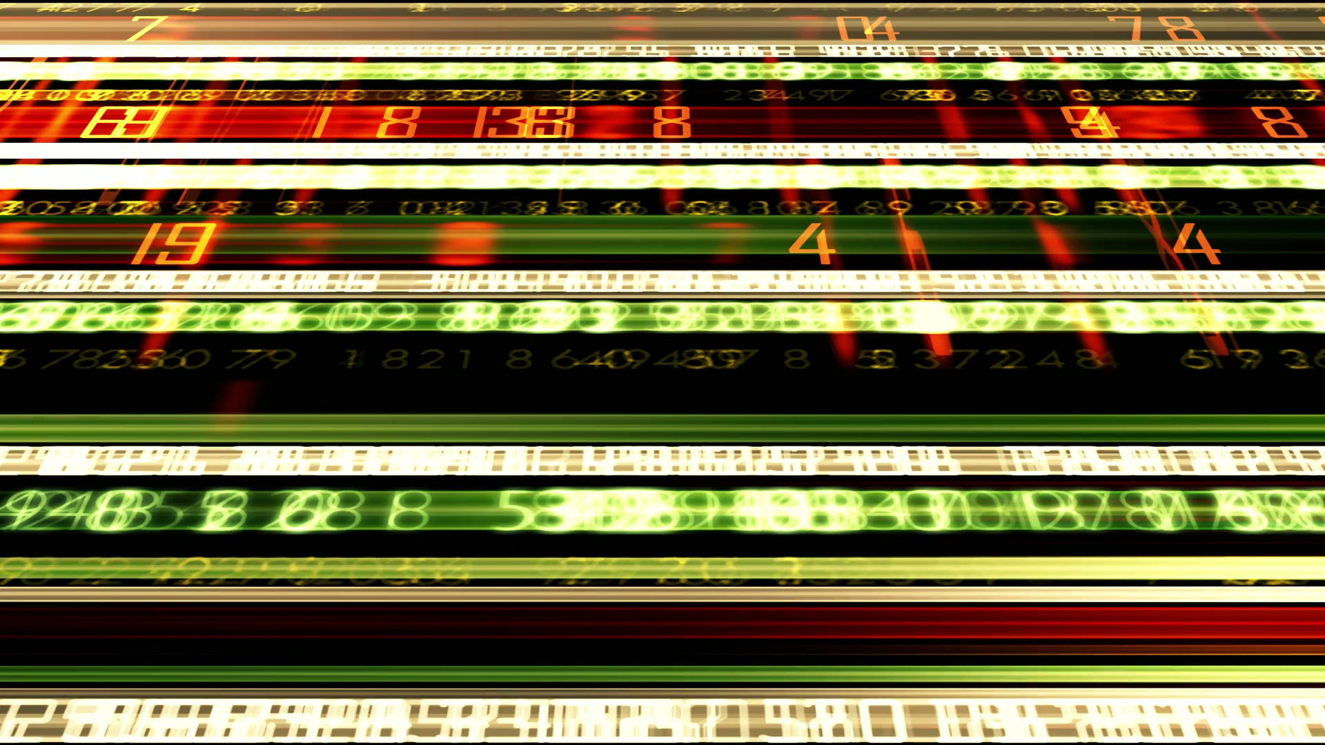 An abstract animation of futuristic data streams traveling horizontally across a digital interface.