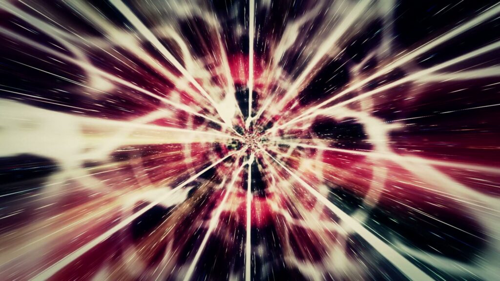 Explosive Cosmic Journey Through Space Loop