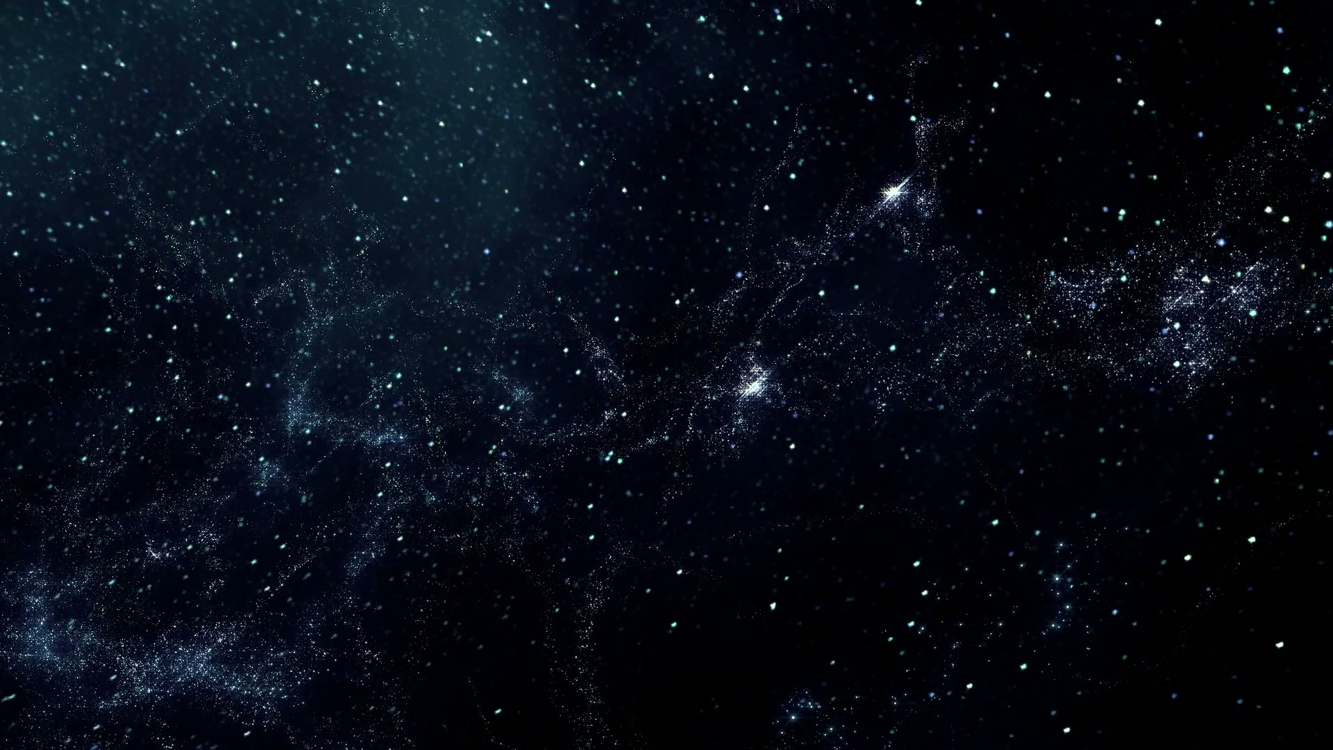 A breathtaking looping video of a star-filled space journey, with luminous stars scattered across a deep blue cosmic background, showcasing the vastness and beauty of the universe.