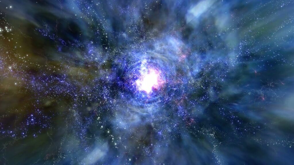 Cosmic Spiral Star Birth Video Loop