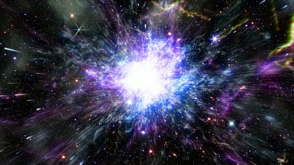 Cosmic Explosion in Distant Galaxy Video Loop