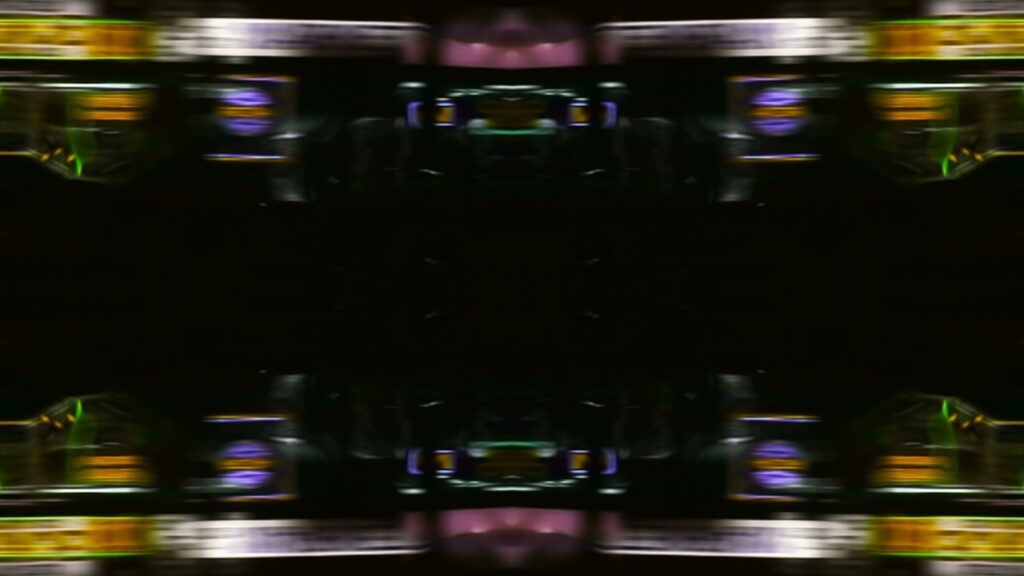 Neon Cityscape Lights Reflection 4K Video Loop
