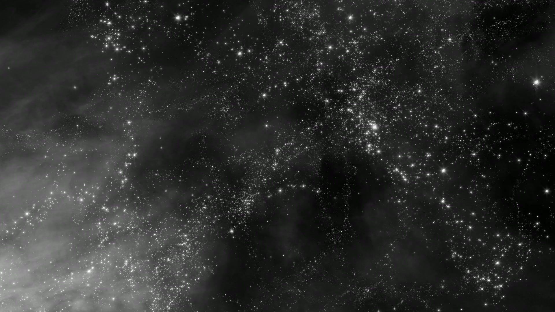 Journey in space video loop with countless stars and interstellar clouds, depicting the infinite beauty and complexity of the universe.