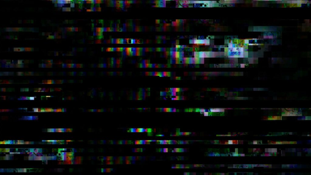 Free abstract pixelated glitch effect animation background loop.