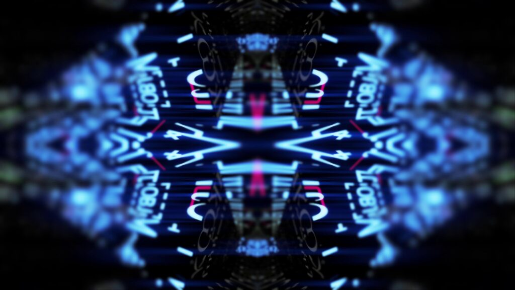Kaleidoscopic Symmetrical Abstract Data 4K Loop