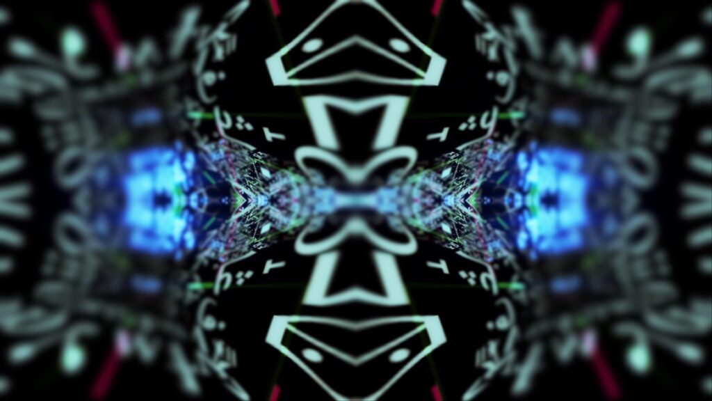 Kaleidoscopic Symmetrical Abstract Data Video Loop