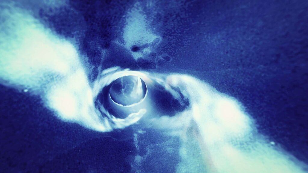 Flickering Blue Vortex Tunnel Loop