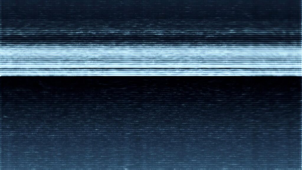 Glitchy Blue Static Screen HD Loop