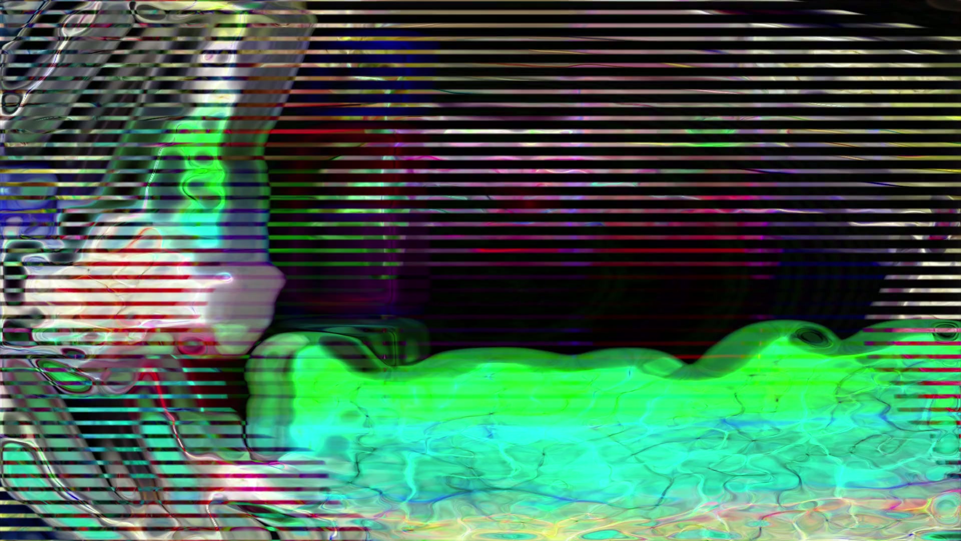 A abstract animation loop of a series of horizontal technology lines and futuristic glitch effects.