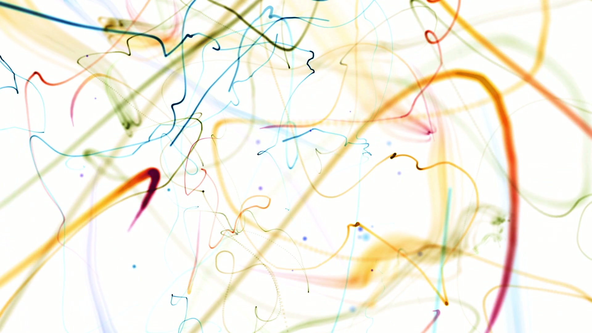Abstract animation loop featuring vibrant swirling colors and lines on a white background, creating a dynamic and lively composition.