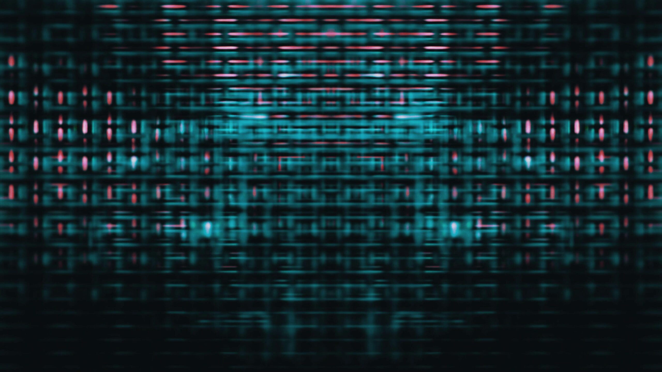 Abstract digital art showcasing vivid geometric glitch patterns with interwoven pink, green, and blue lines, creating dynamic and modern visual effects.