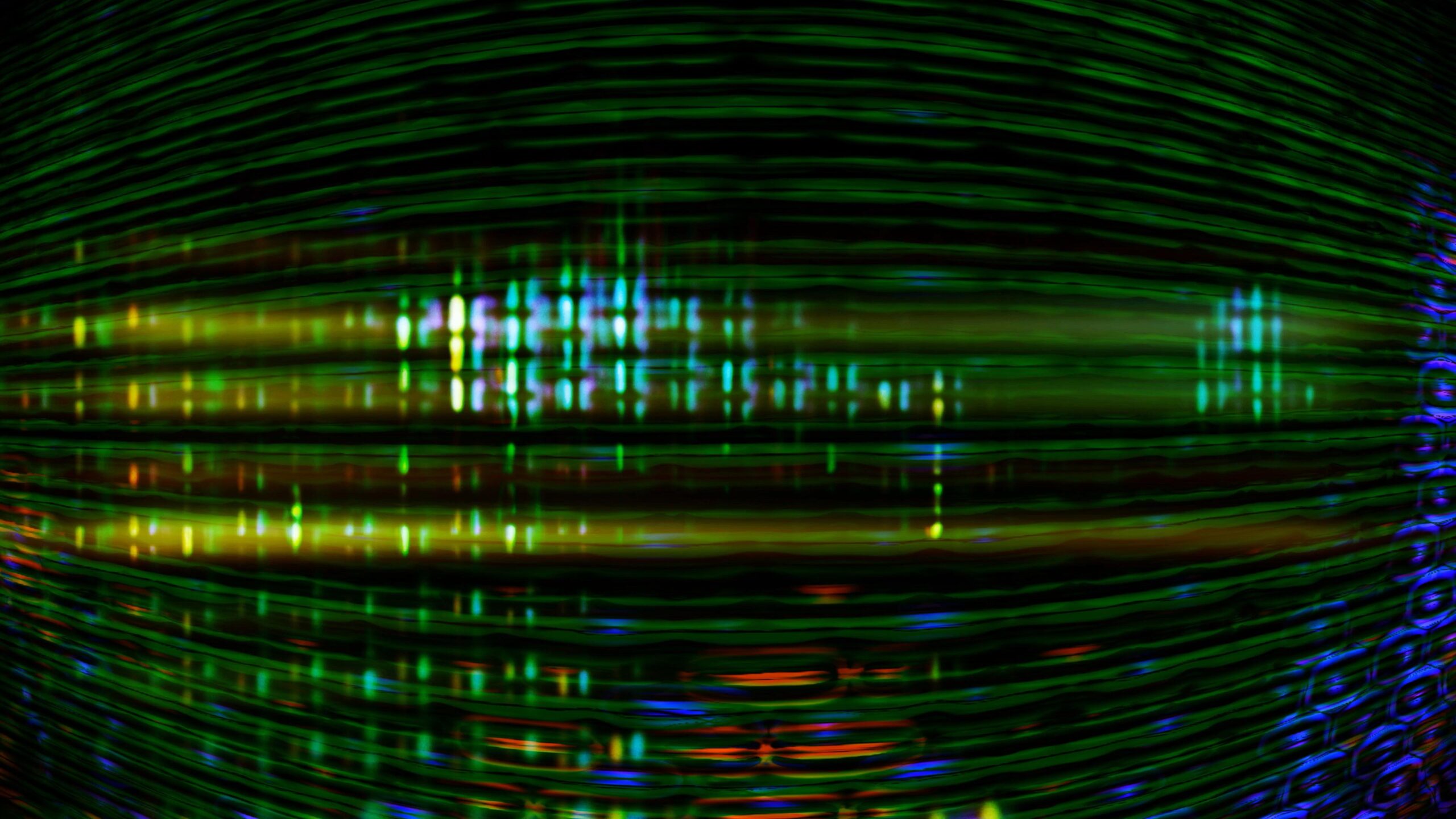 Abstract animated LED grid pulses 4K video loop.