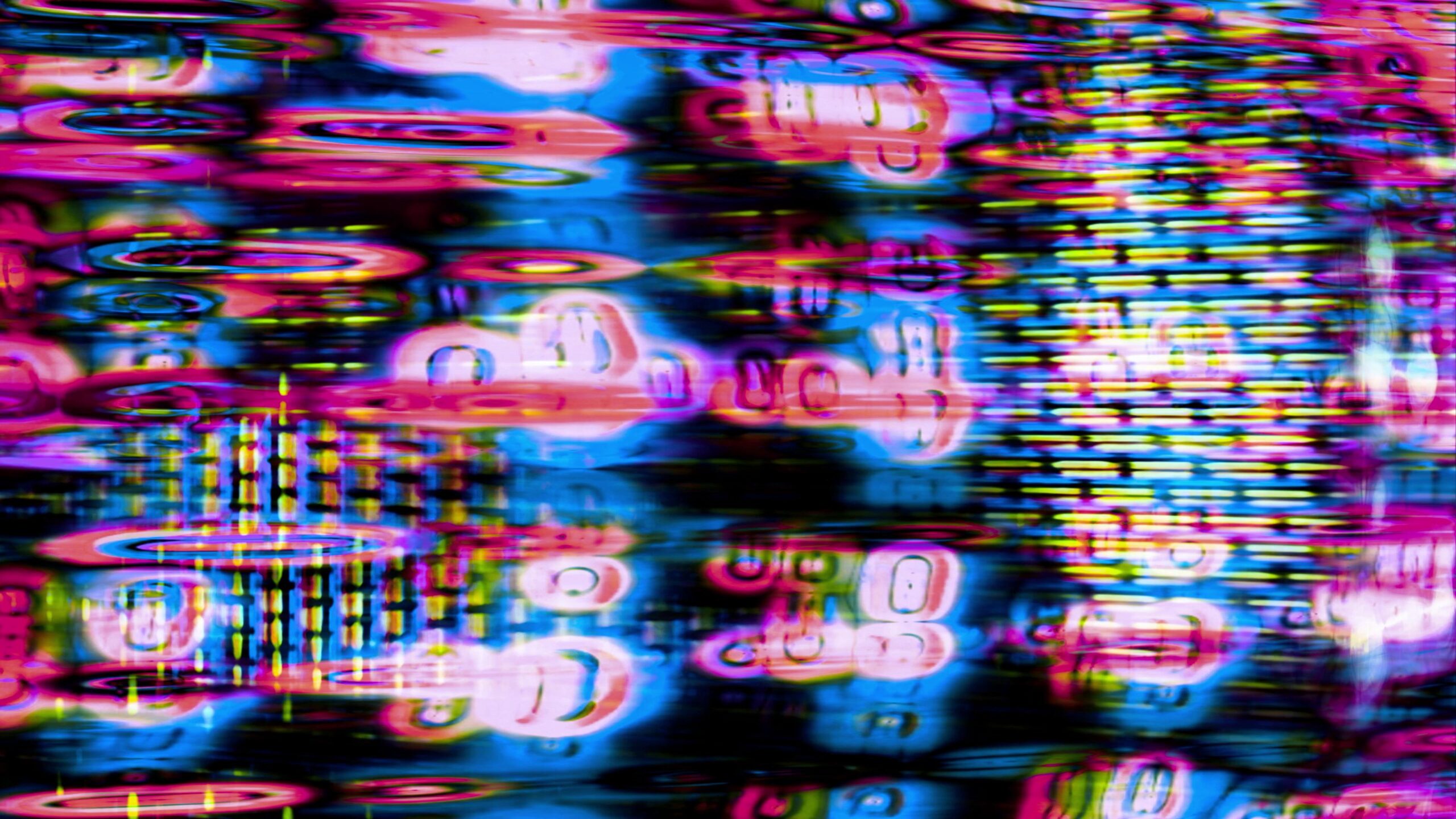 Futuristic abstract digital distortion artwork 4K loop.
