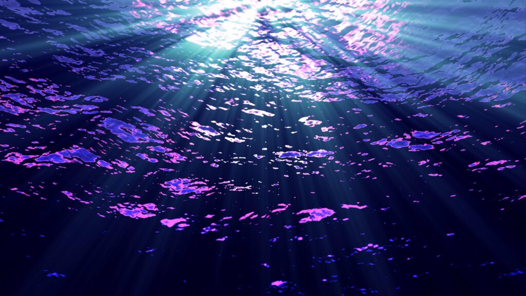 Light Beneath Waves 4K Video Loop