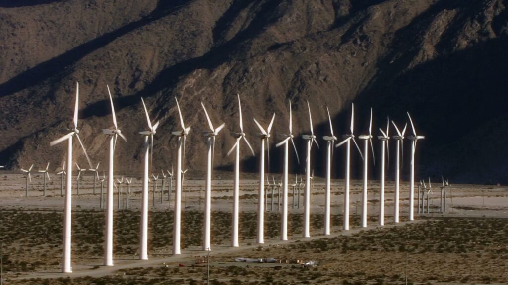 Majestic Wind Turbines at Work