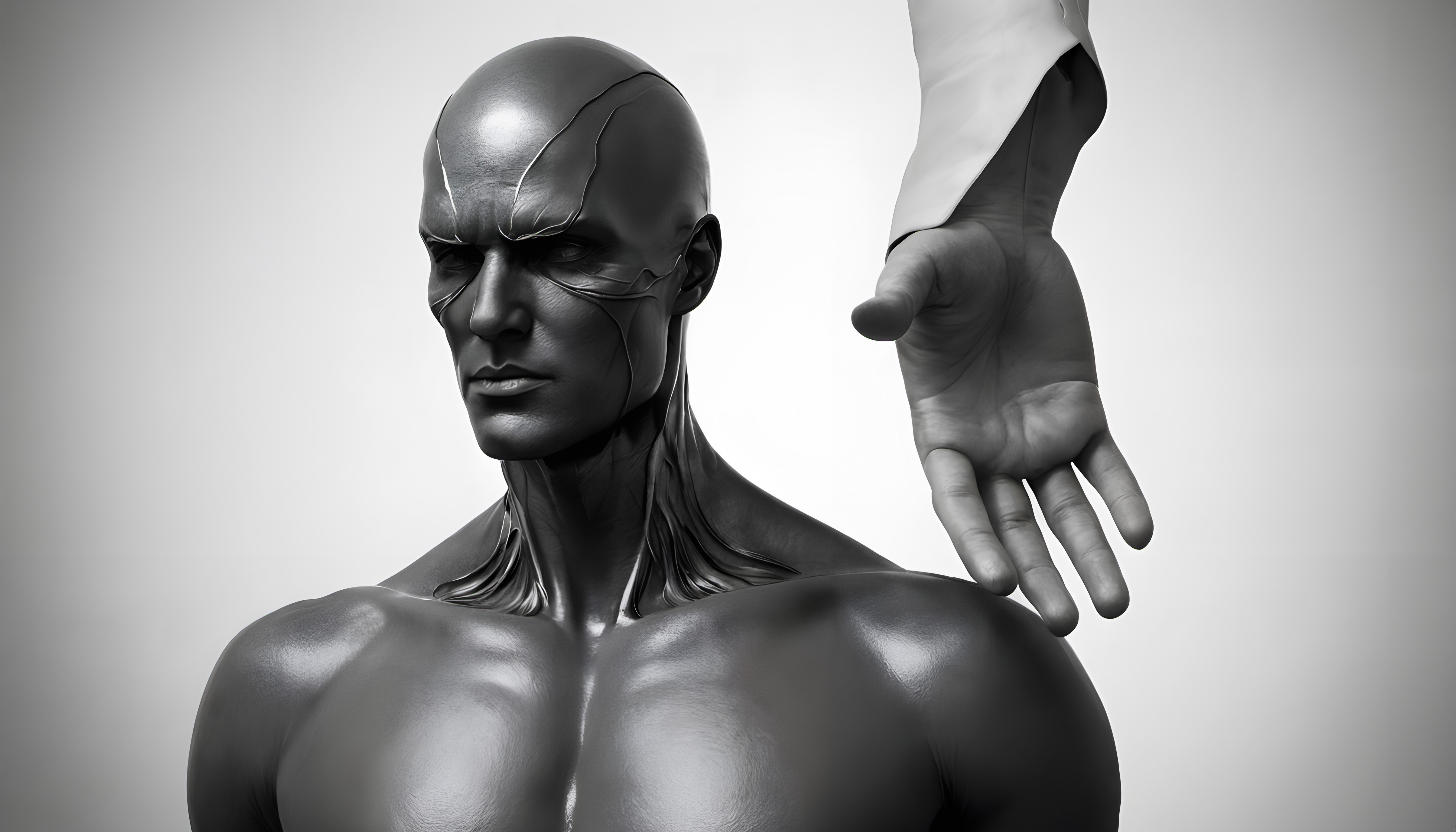 Sculpture and Hand Interaction
