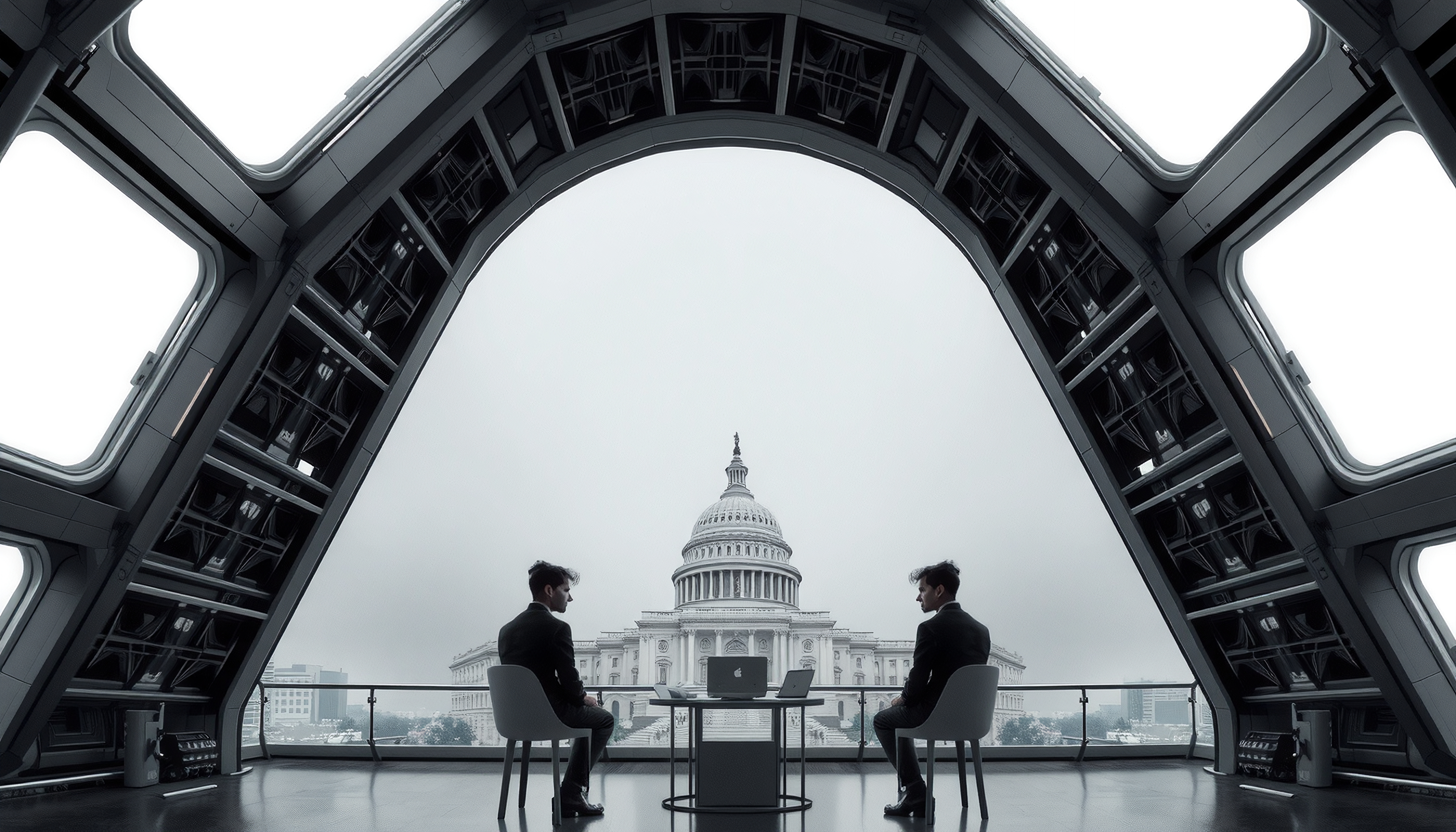 Modern Meeting with Capitol View