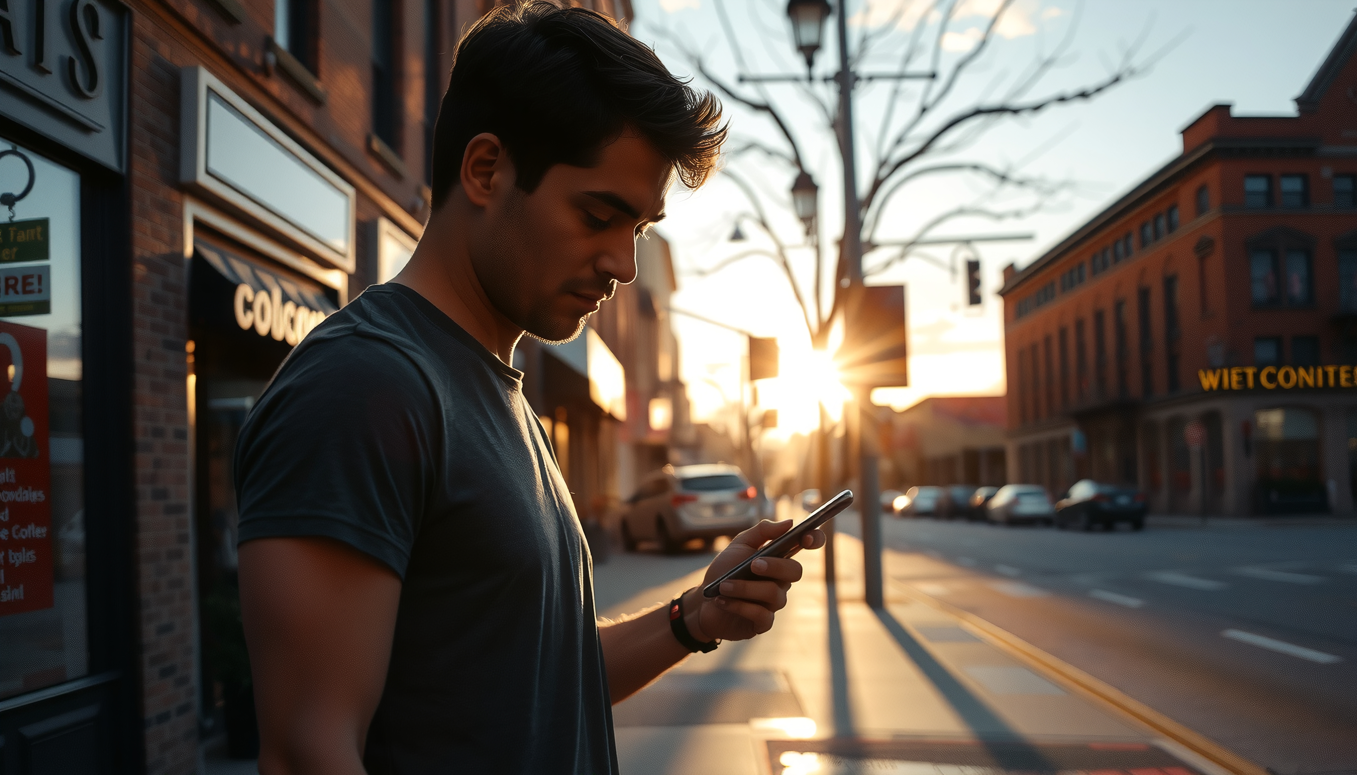 City Stroll at Golden Hour