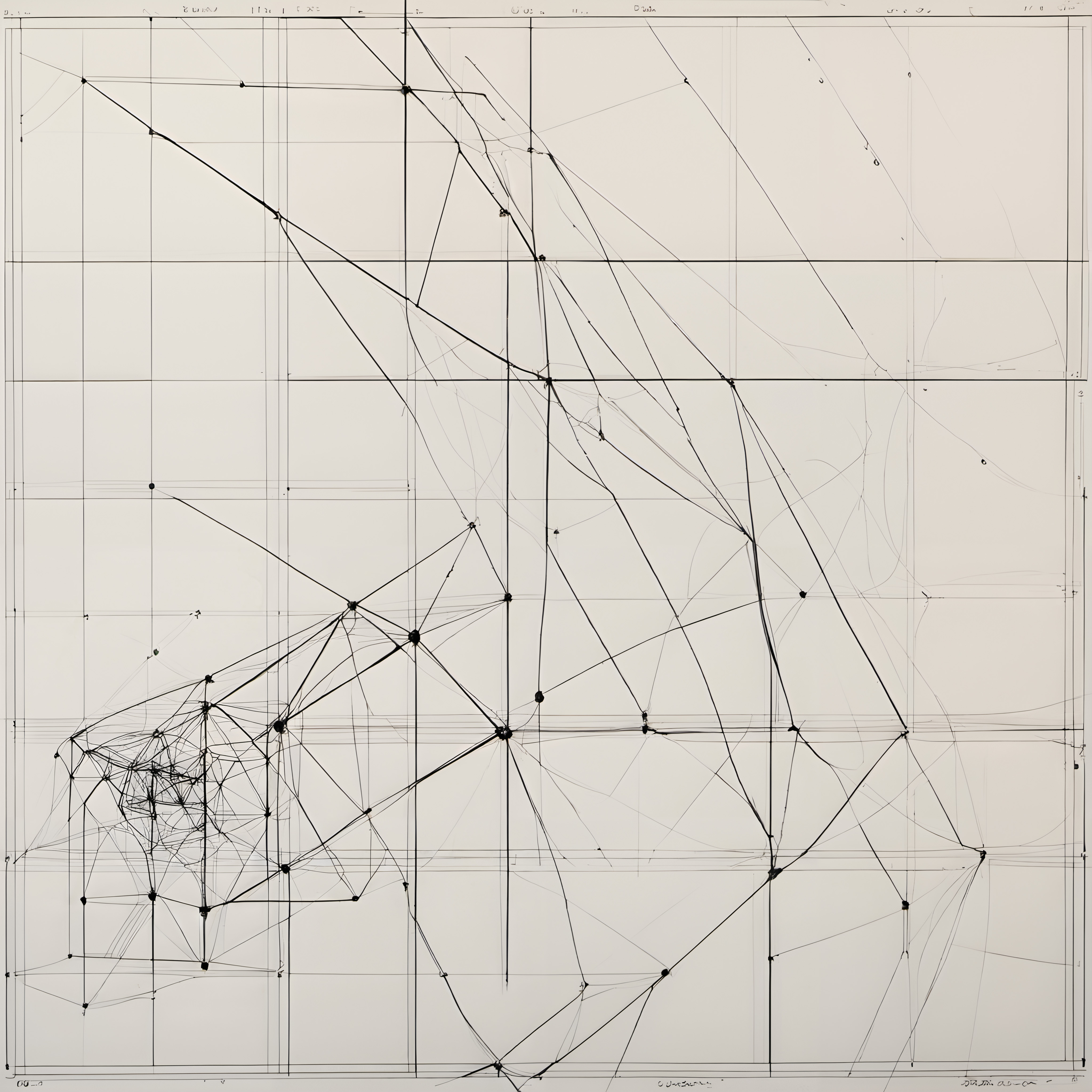 Abstract Geometric Network Art