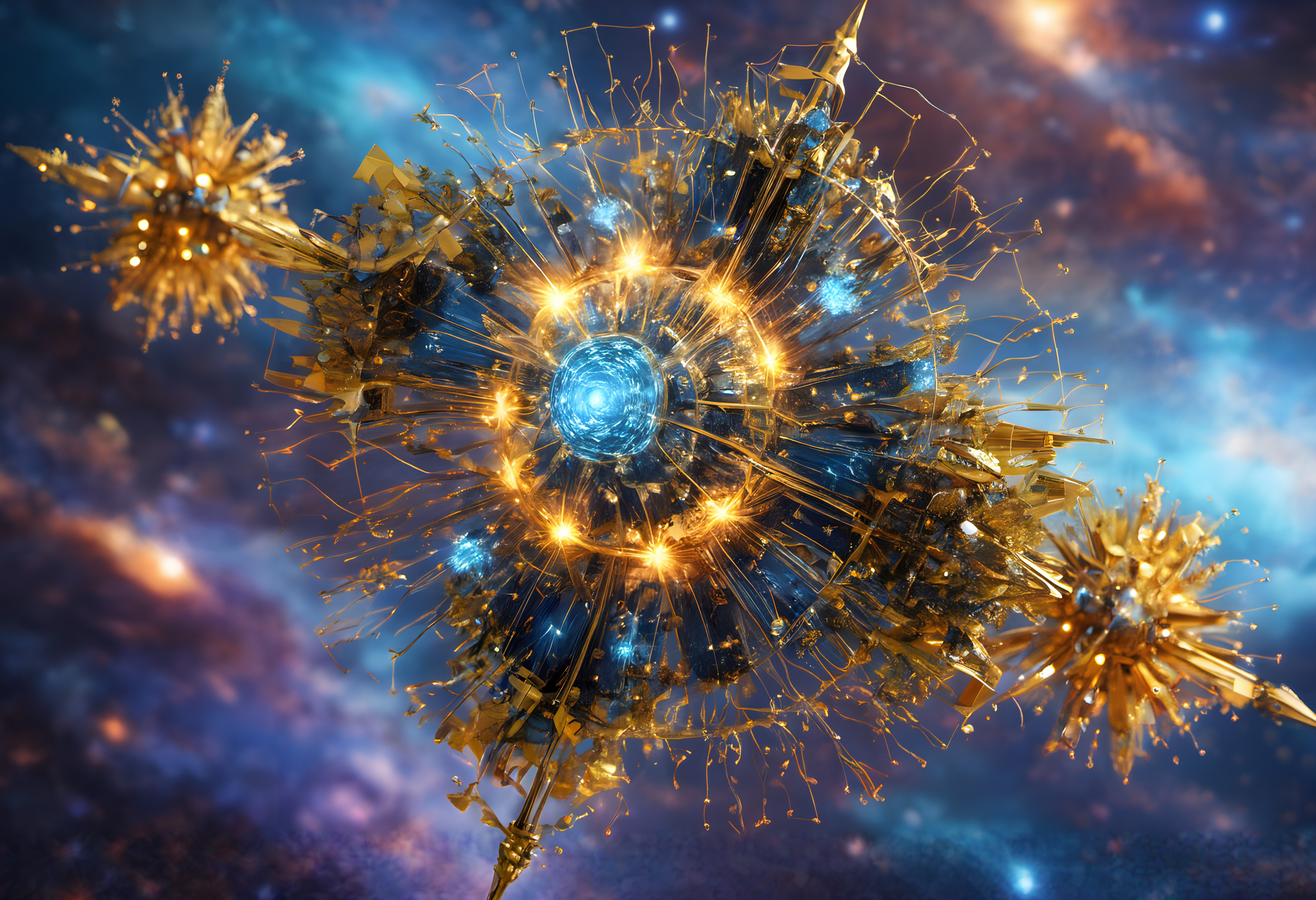 Intricate Cosmic Structure Design