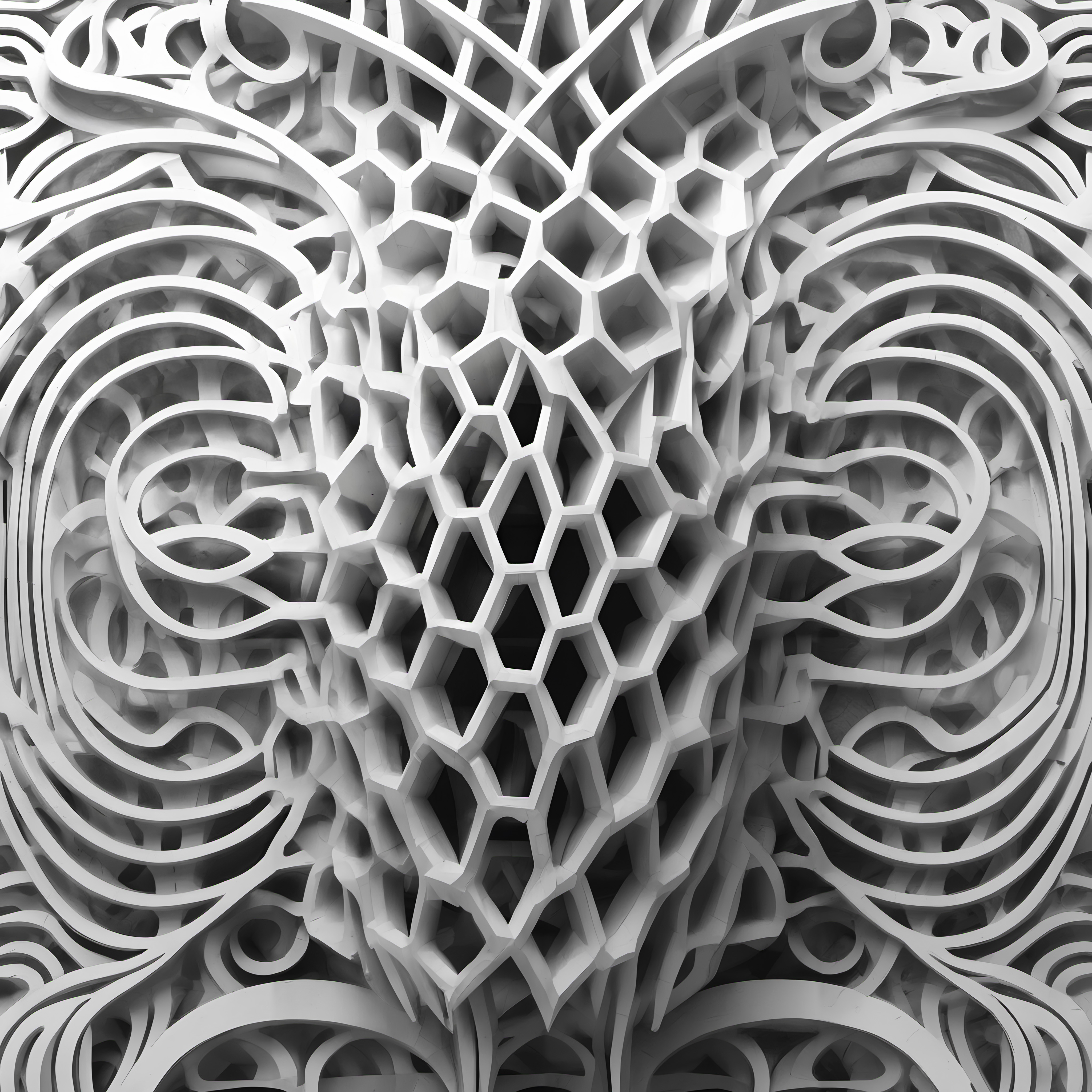 Complex Geometric Pattern Artwork