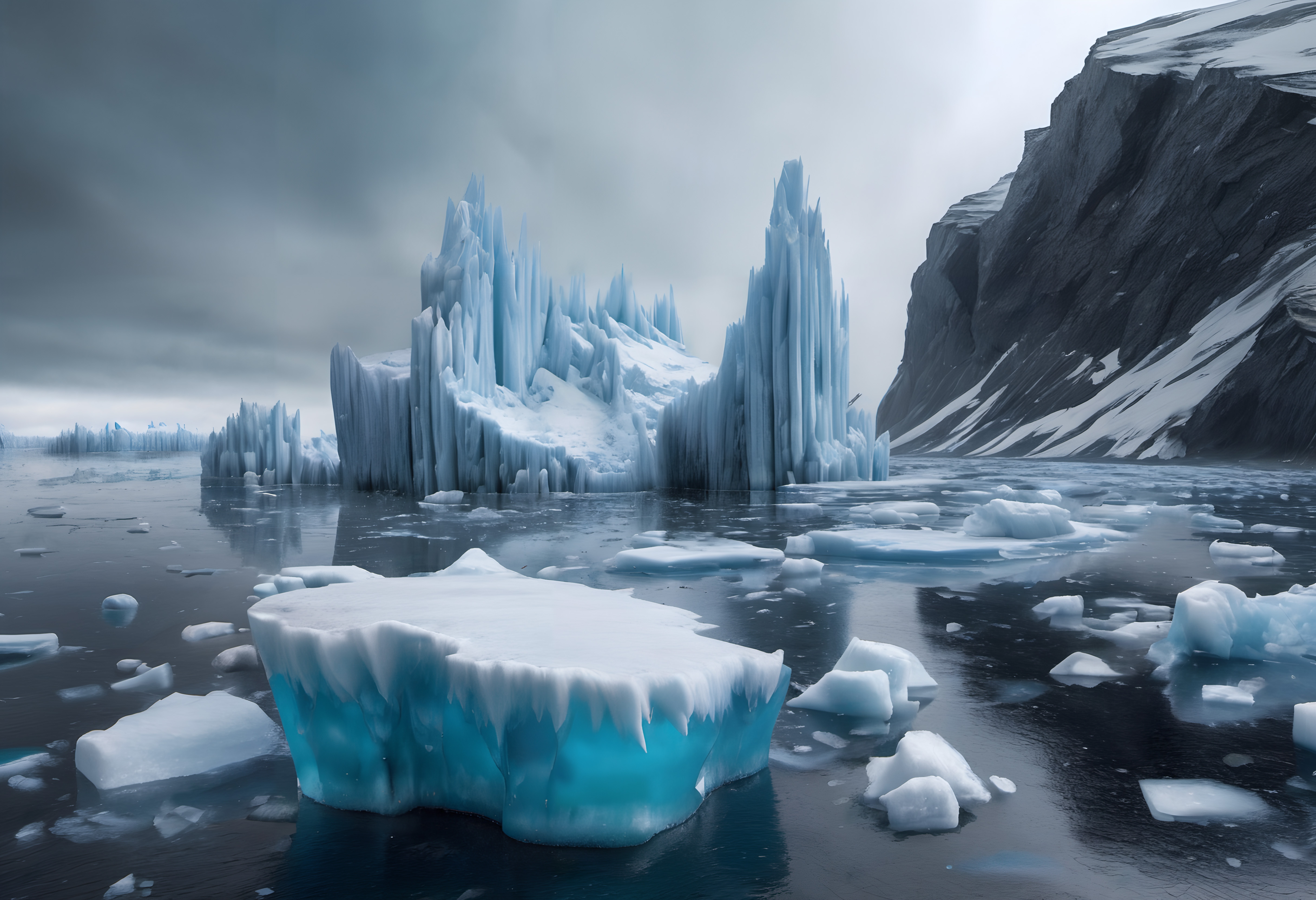 Majestic Arctic Iceberg Landscape