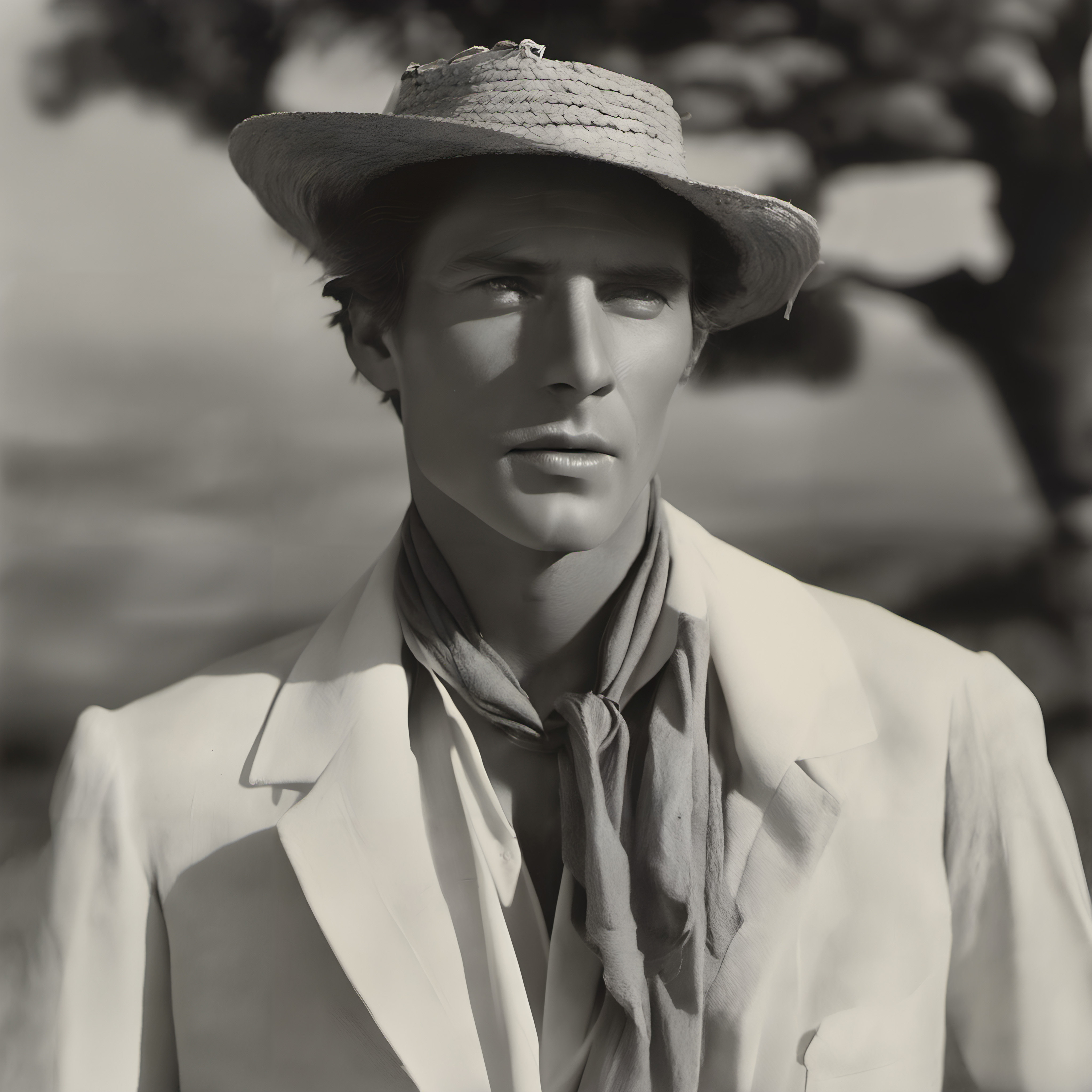 Classic Black-and-White Portrait
