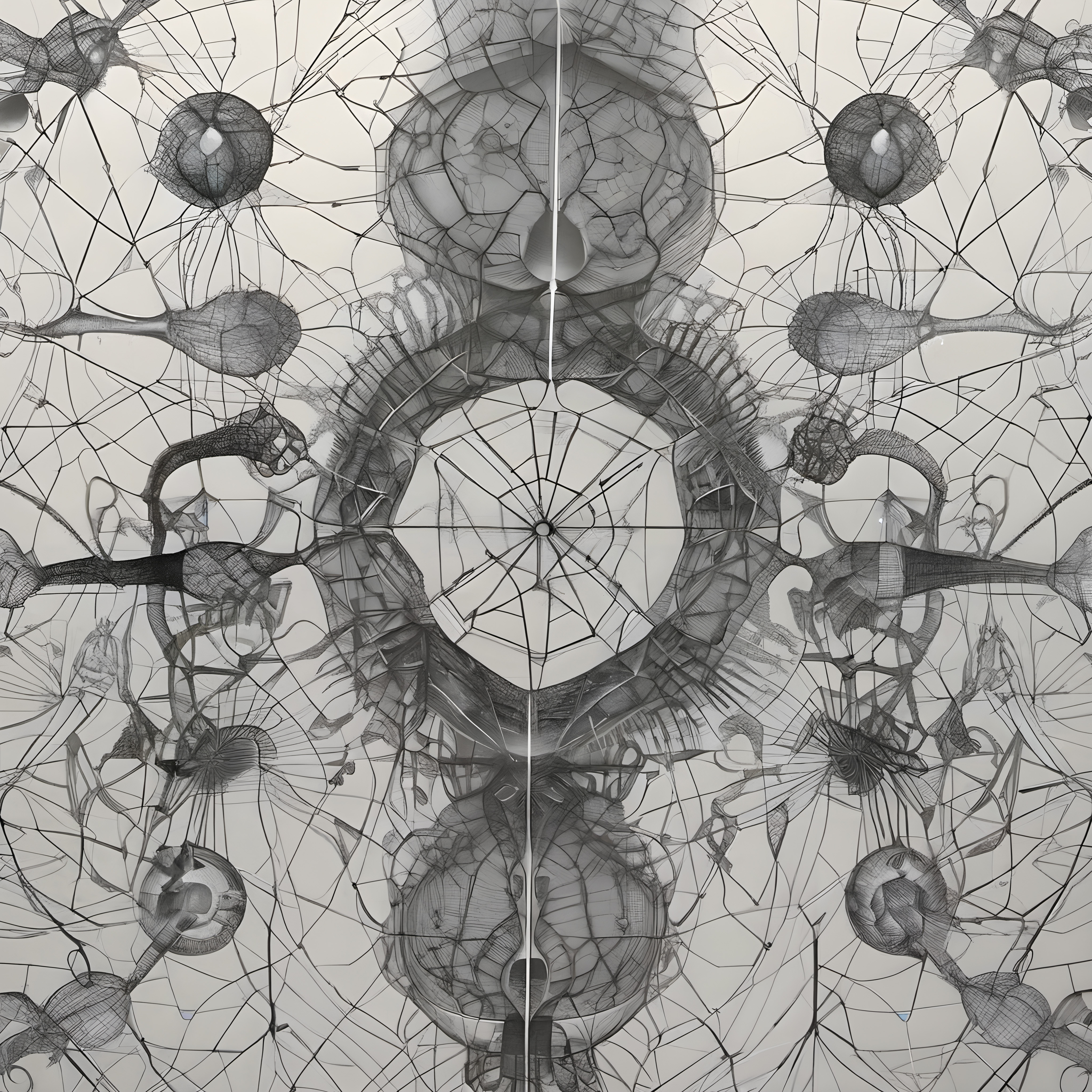 Intricate Abstract Biological Network