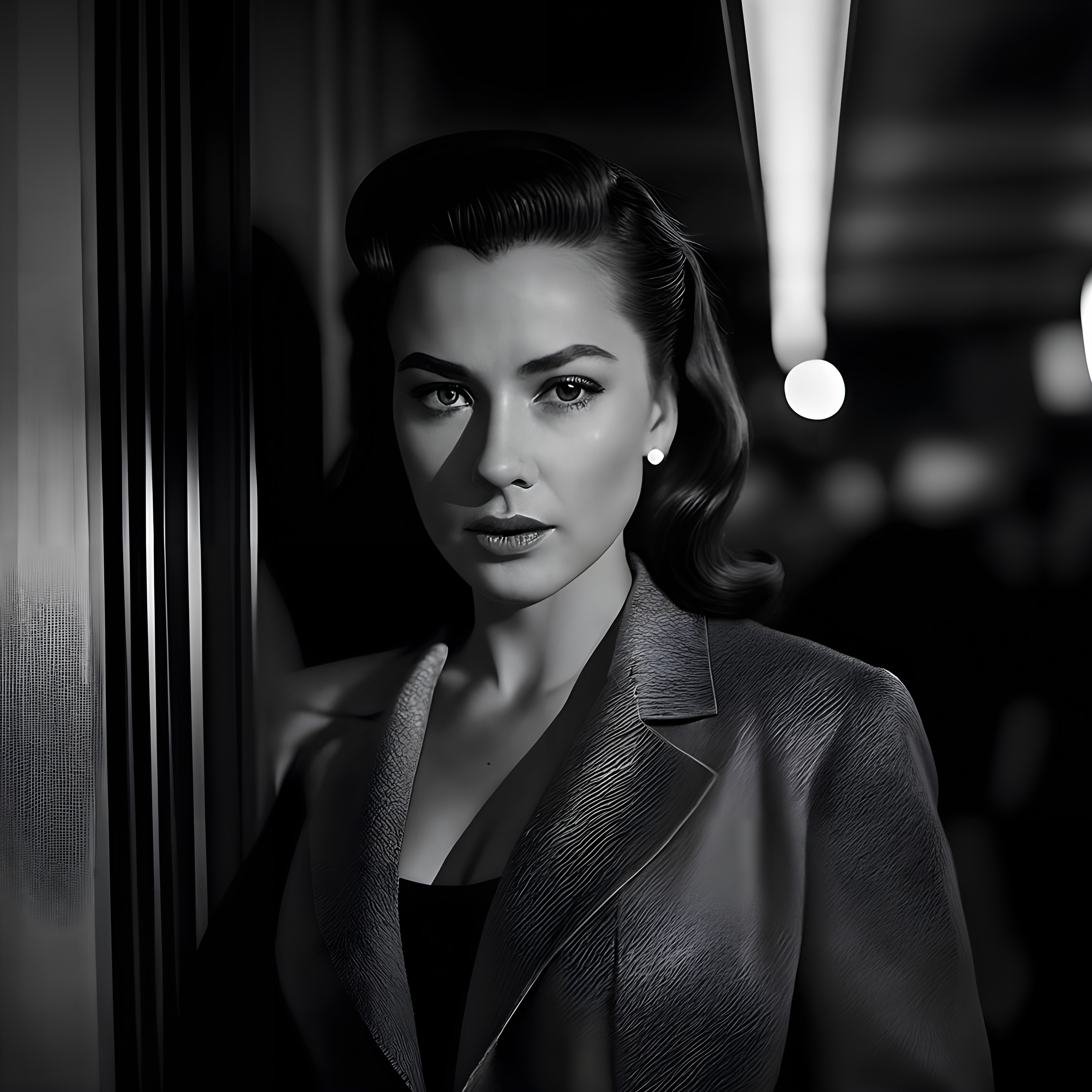 Elegant Woman in Vintage Setting