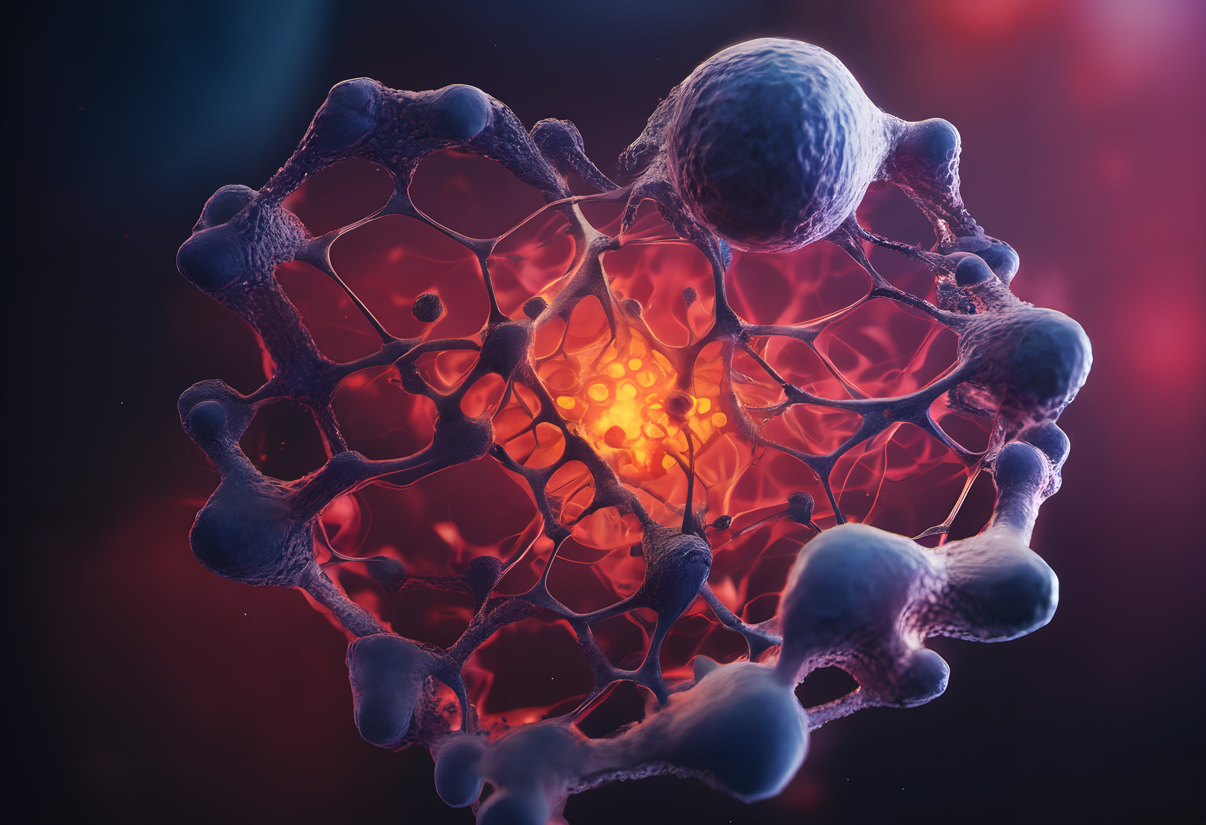 Vivid Network of Cellular Connections