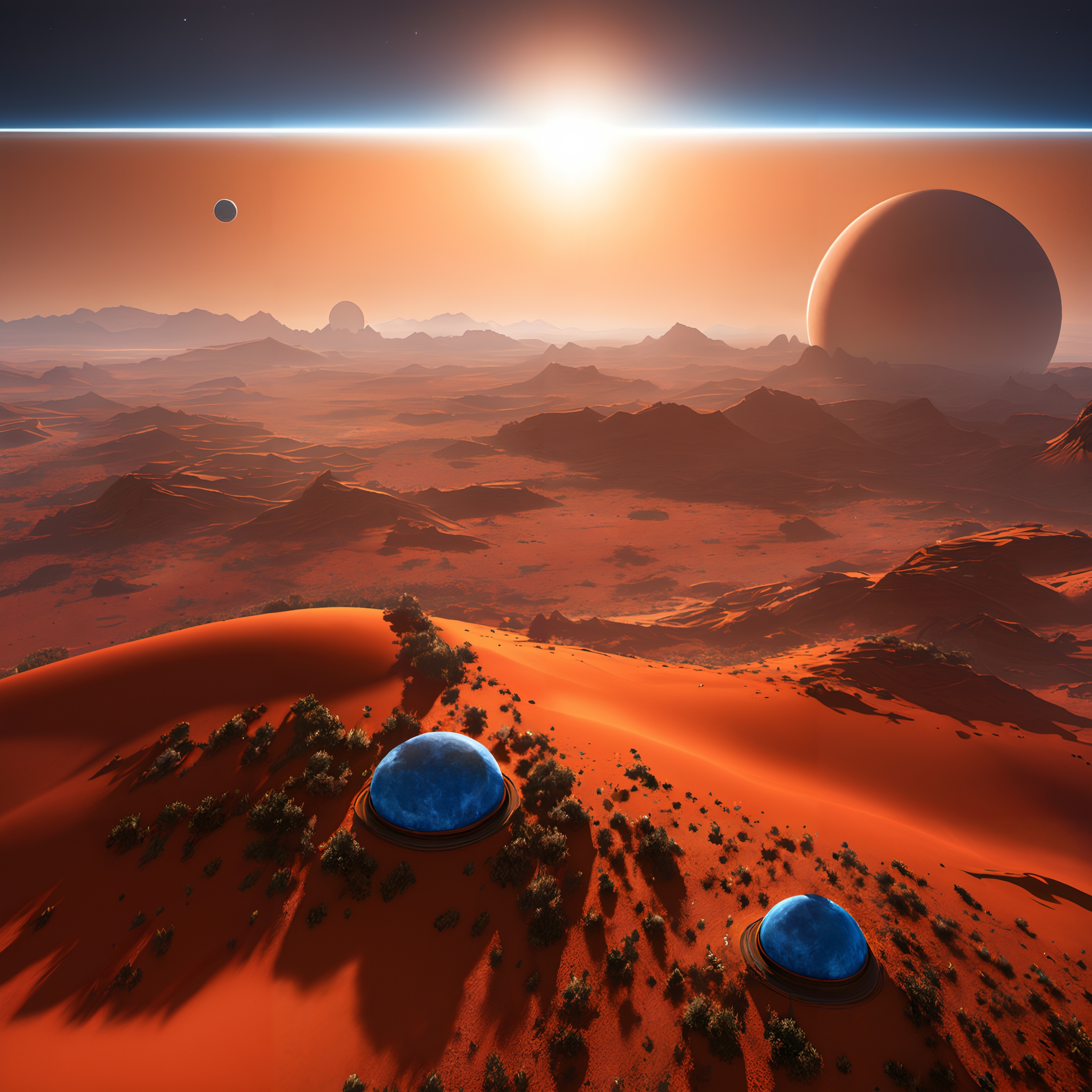 Mystical Desert Alien Landscape