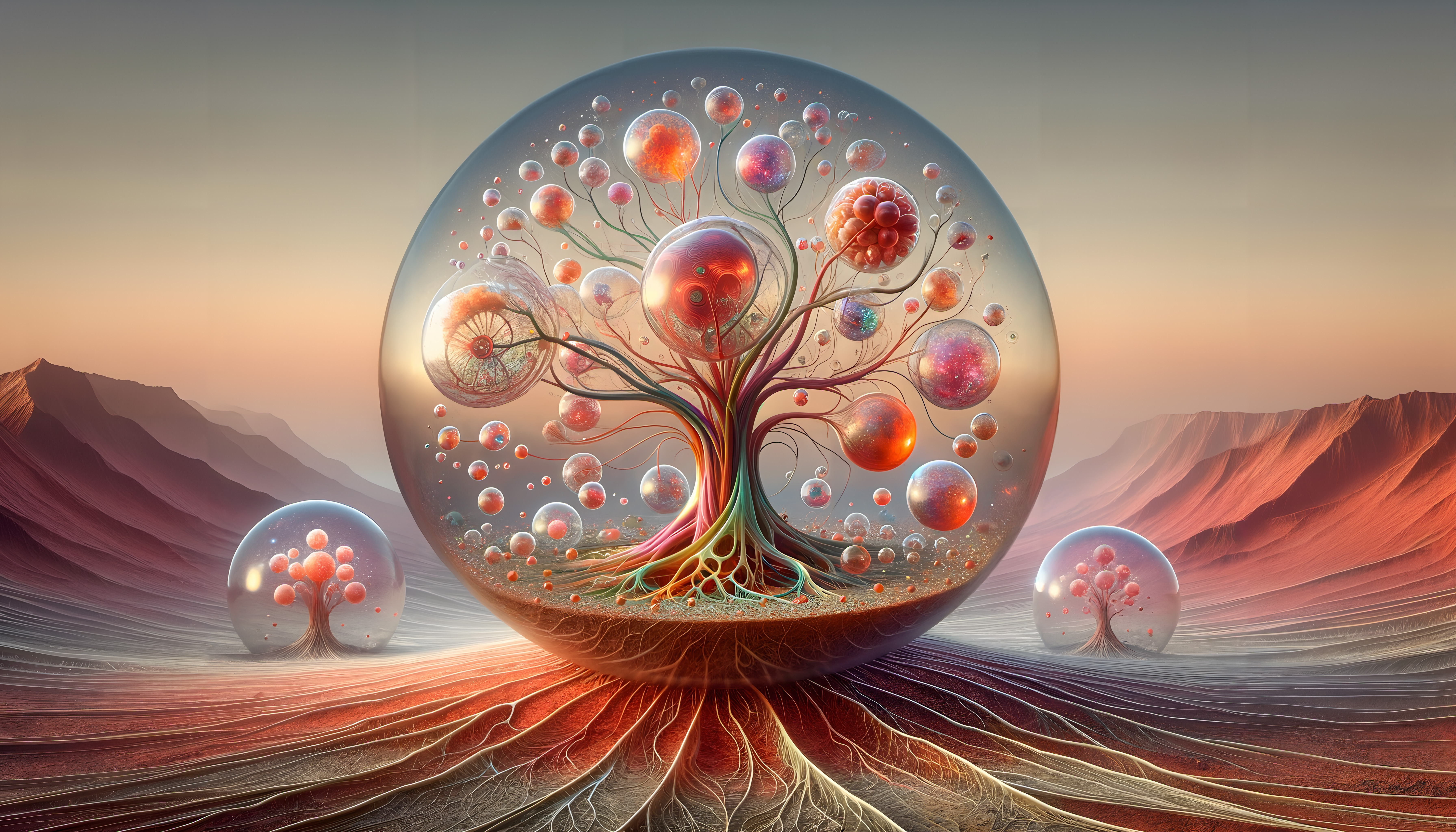 Surreal Orbital Nature Landscape