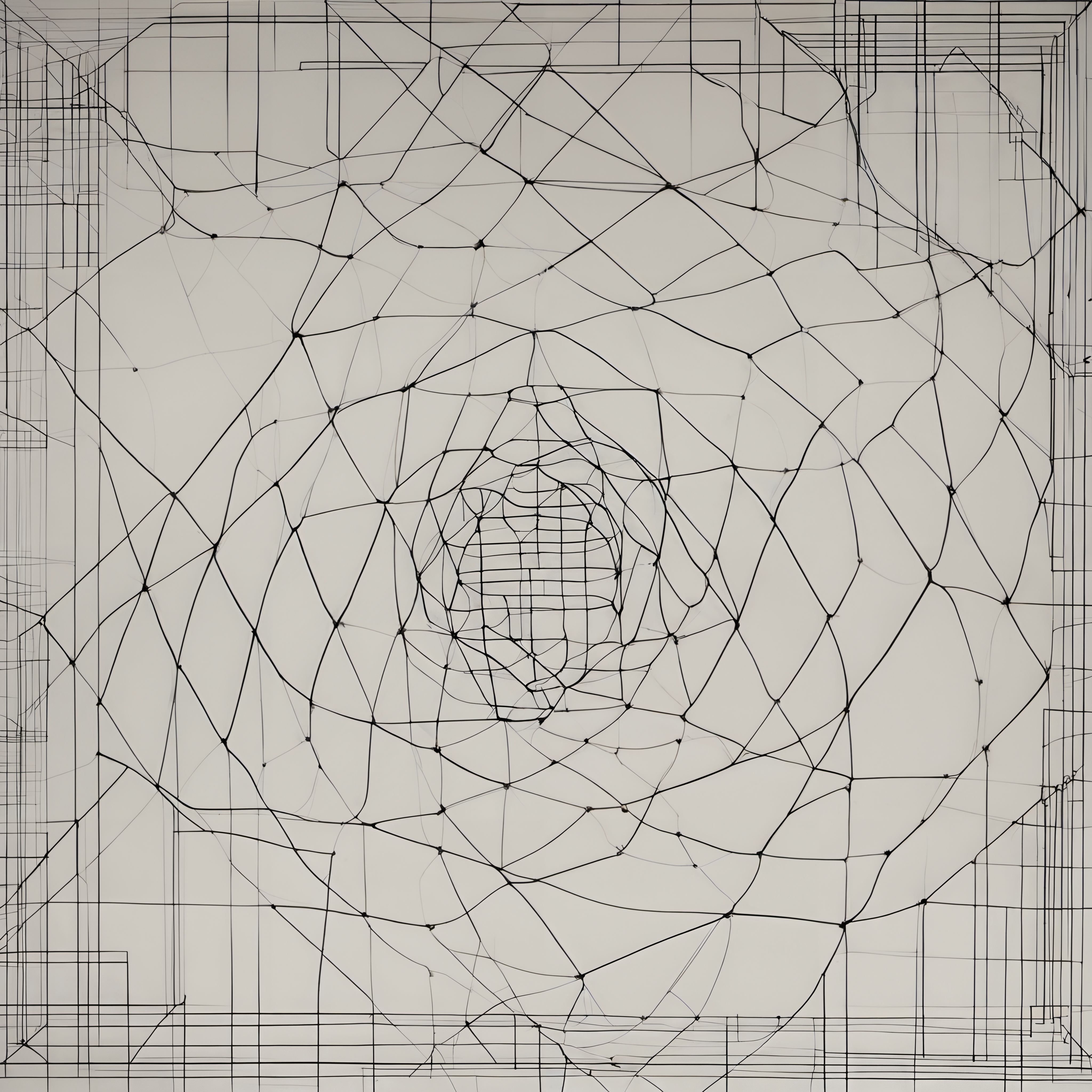 Intricate Geometric Line Pattern
