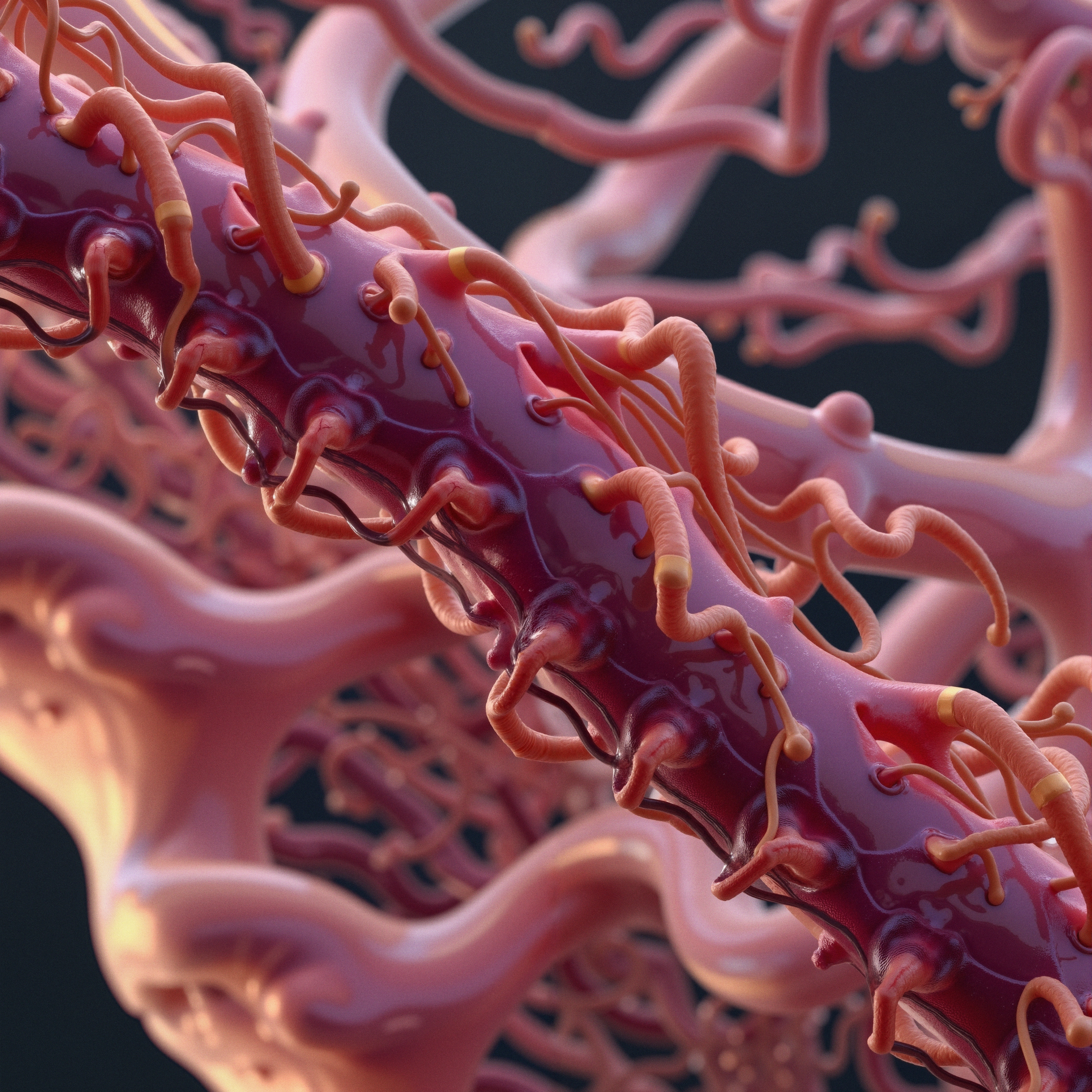 Intricate Biological Structure Art