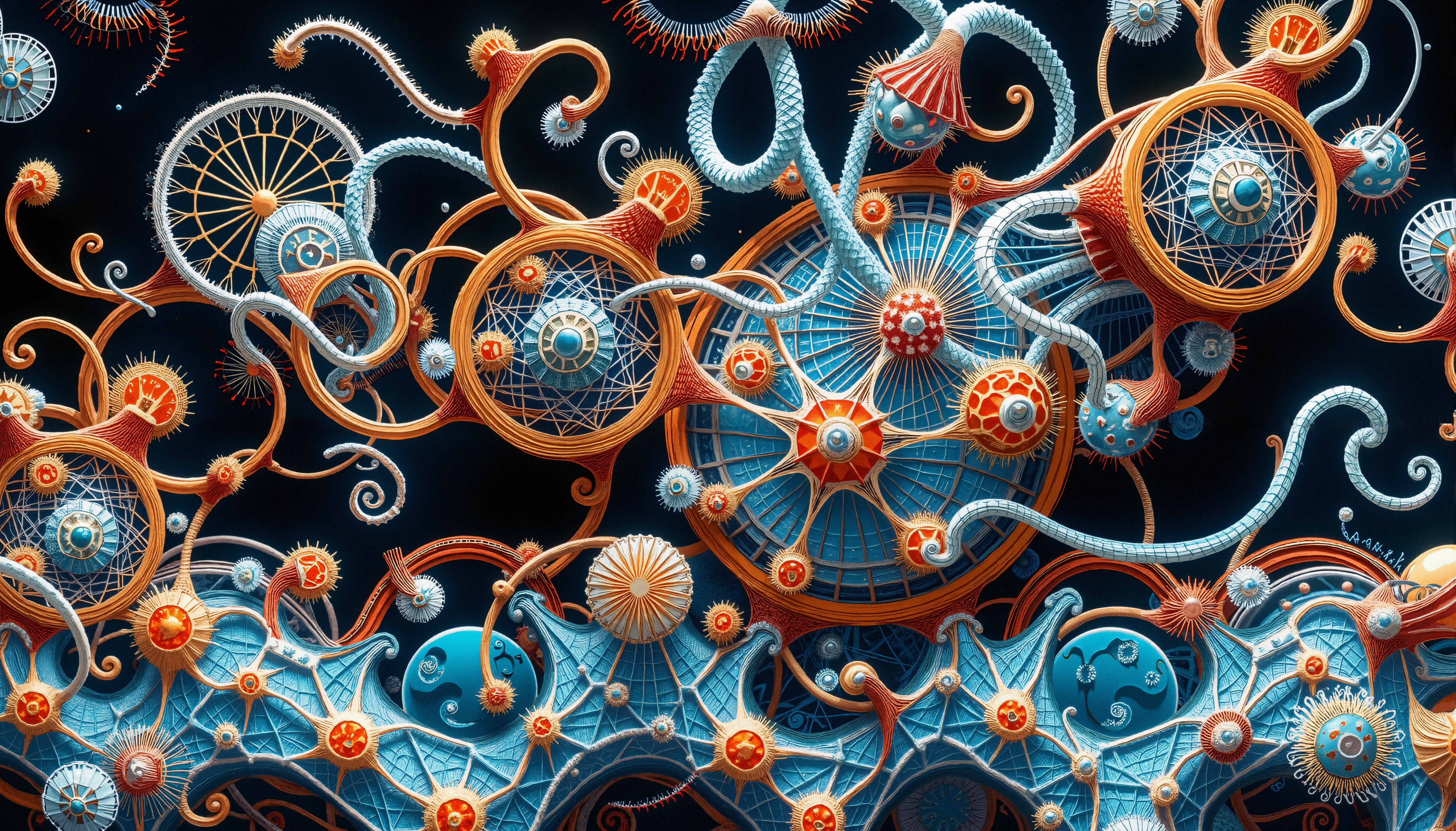 Surreal Cosmic Machine Imagery