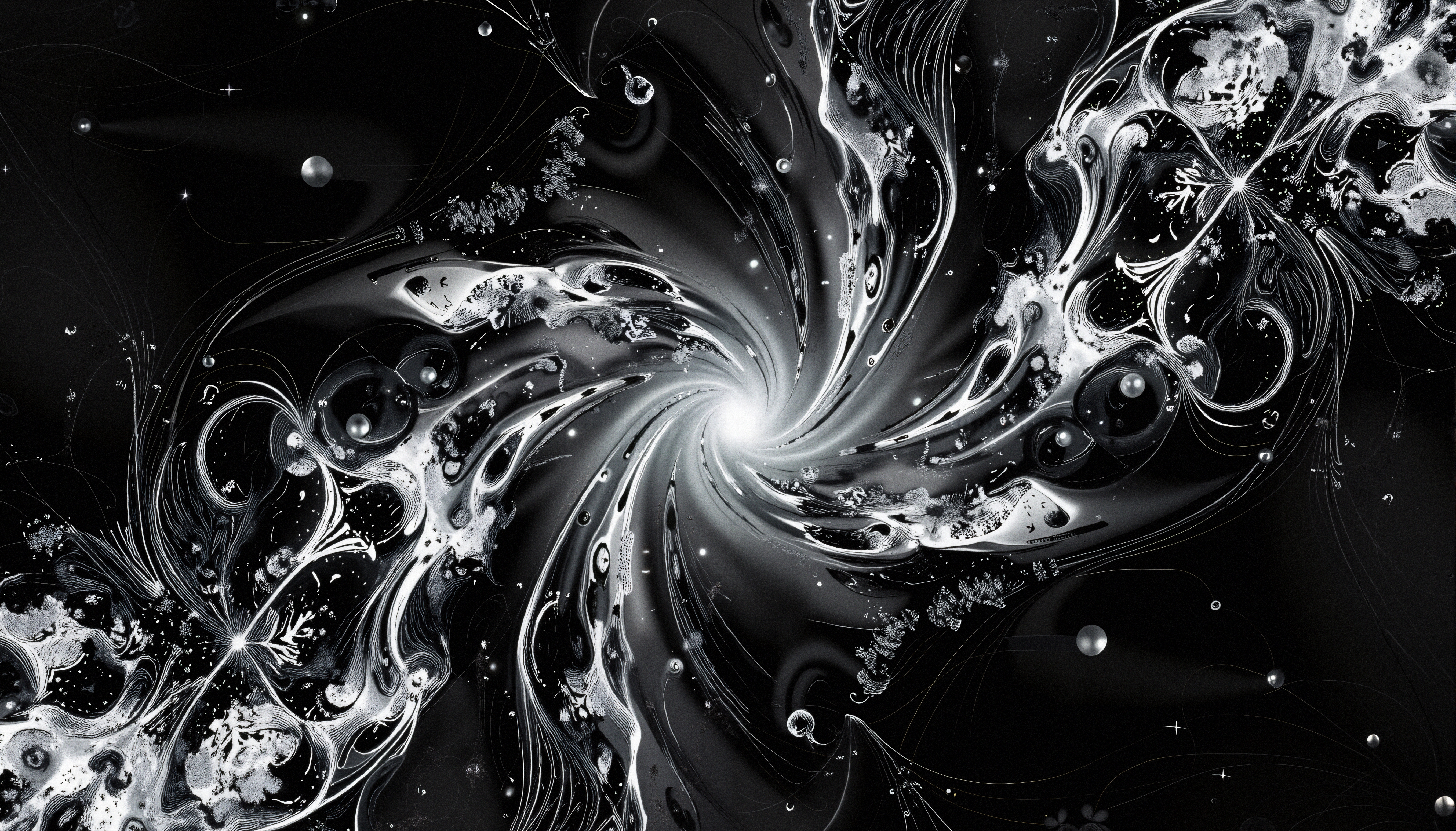 Ethereal Cosmic Vortex Swirl