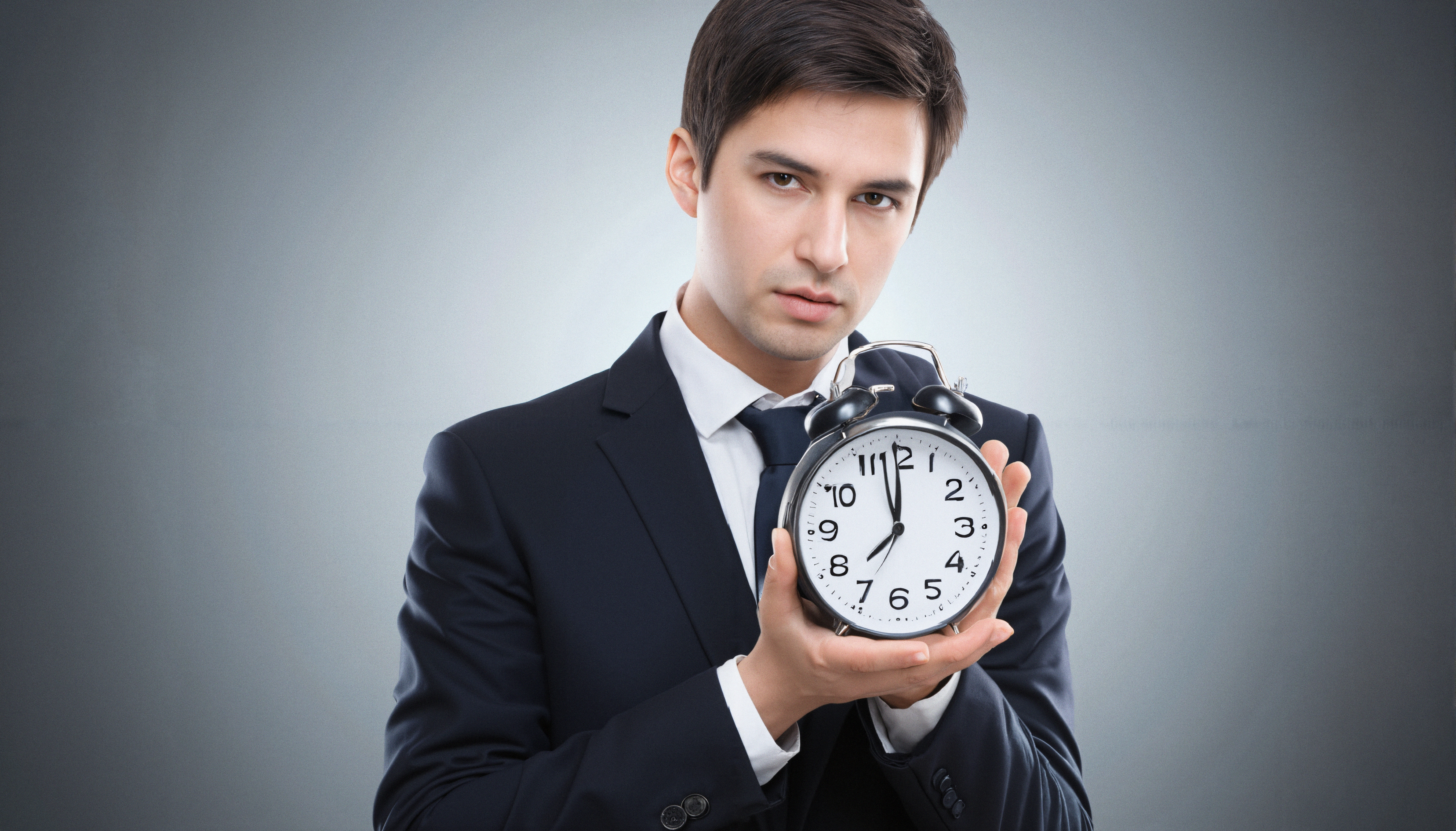 Urgency Highlighted by Clock Holding