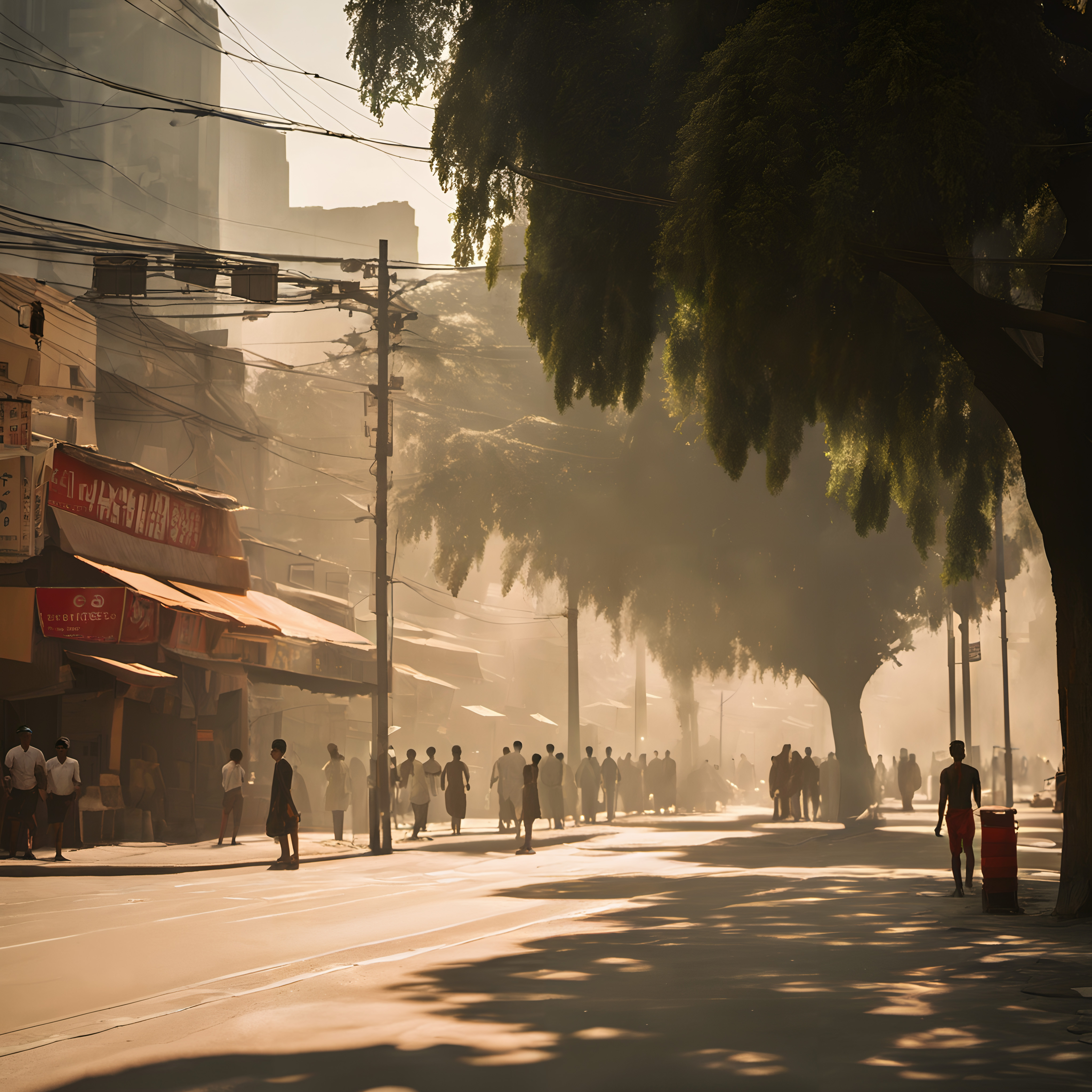A City Street in the Grip of Climate Change