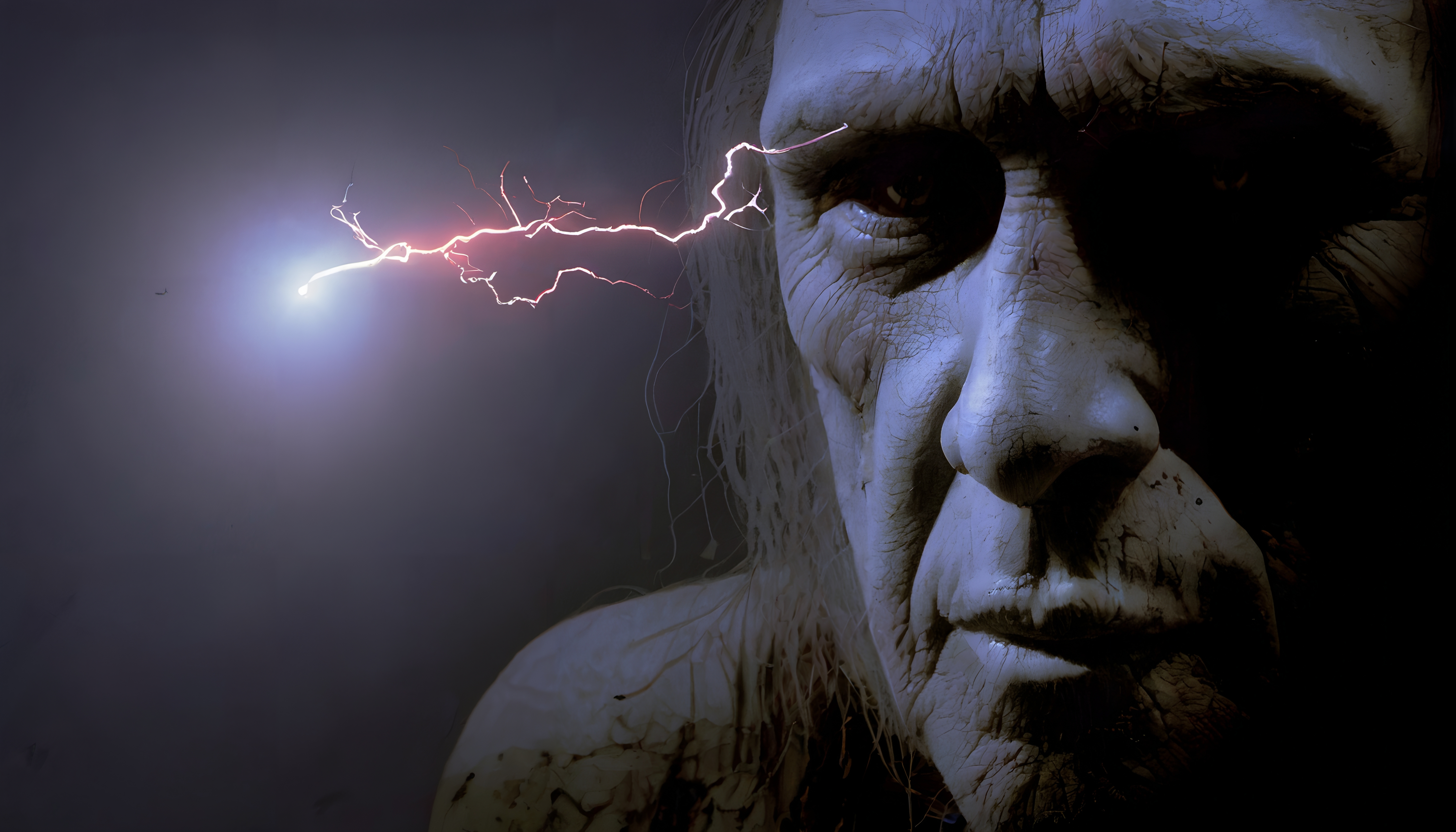 Aging Face with Electric Spark