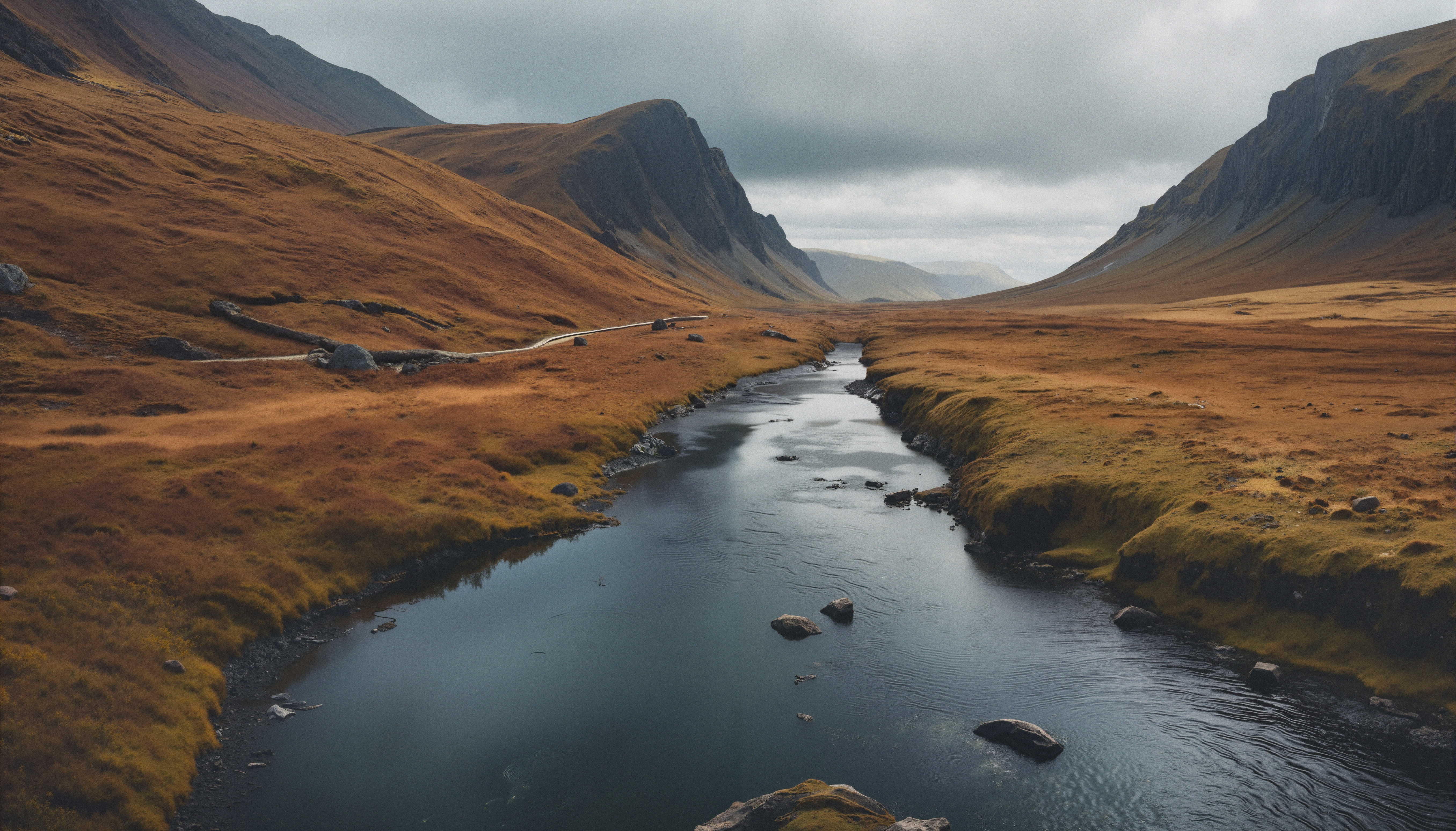 Serene Mountain Valley Stream