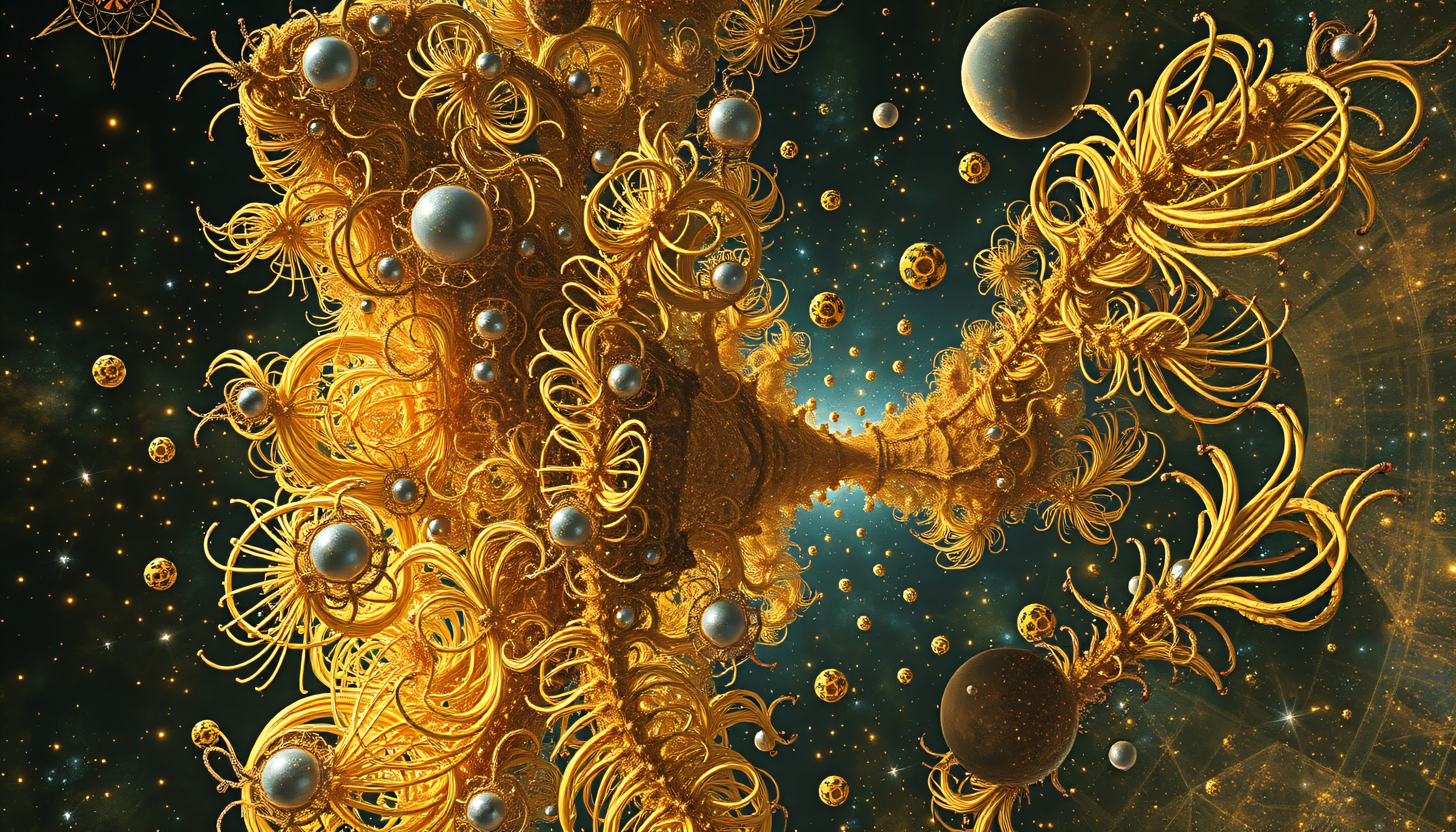 Celestial Cosmic Golden Structure