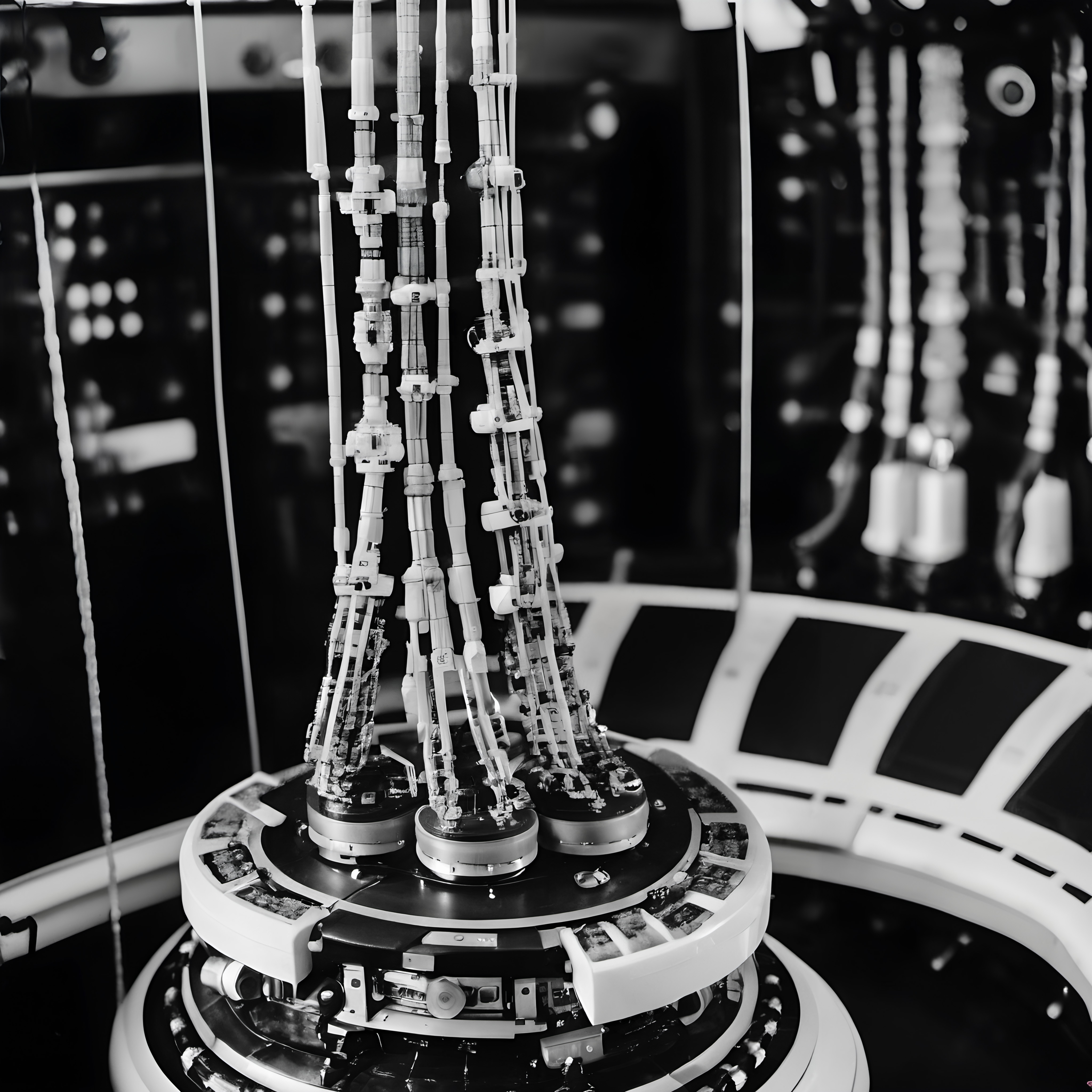 Complex Machine with Connected Tubes