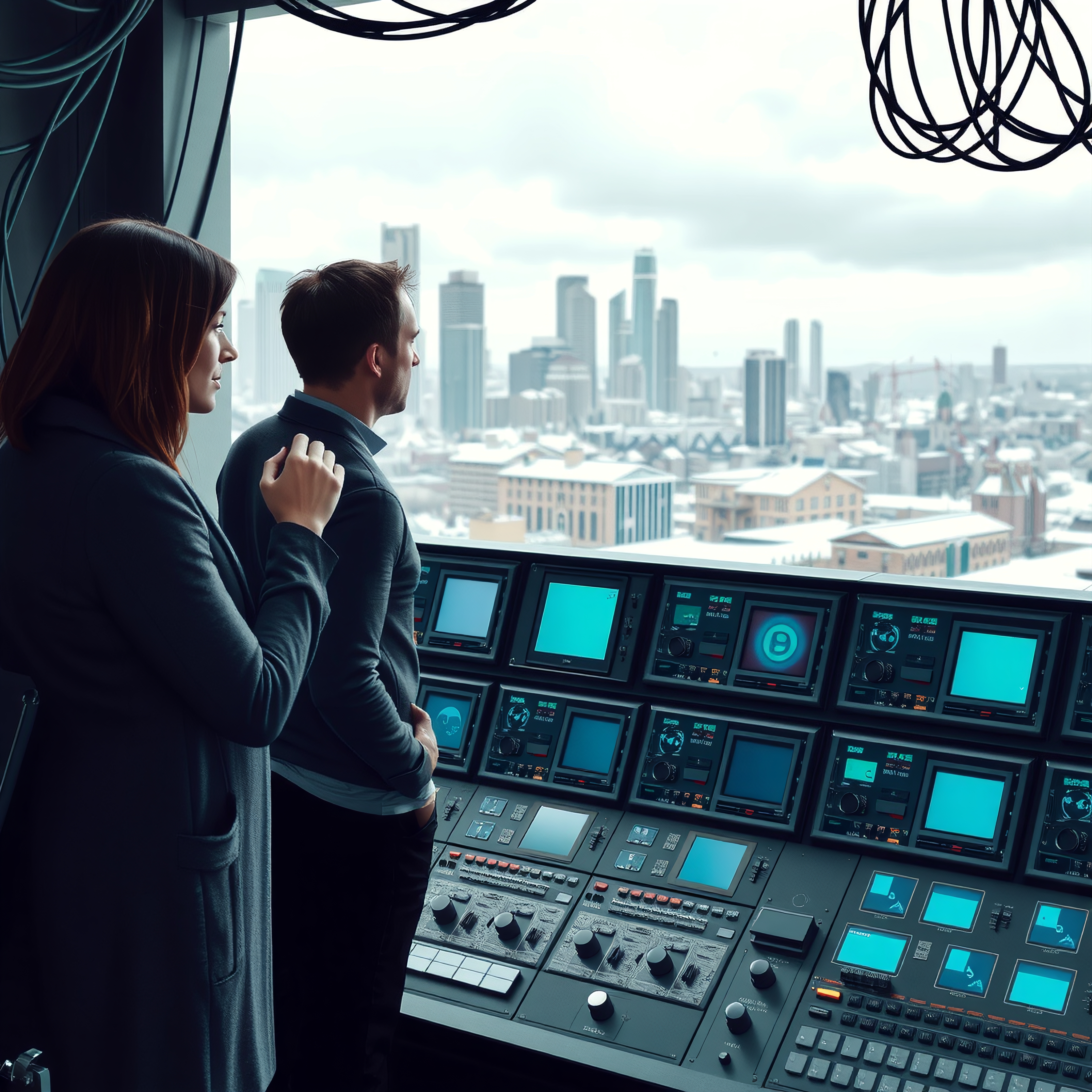 Cityscape View from Control Room