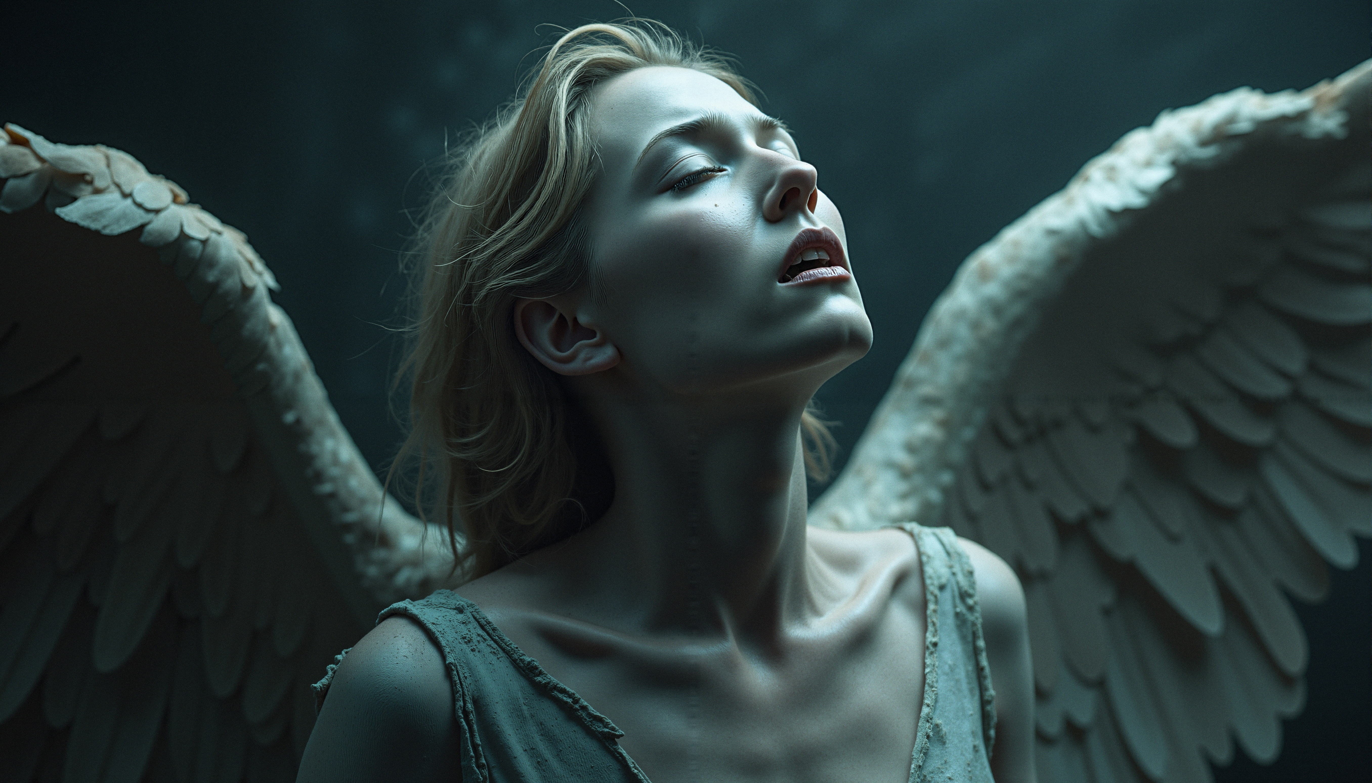 Transcendent Angelic Portrait in Peace