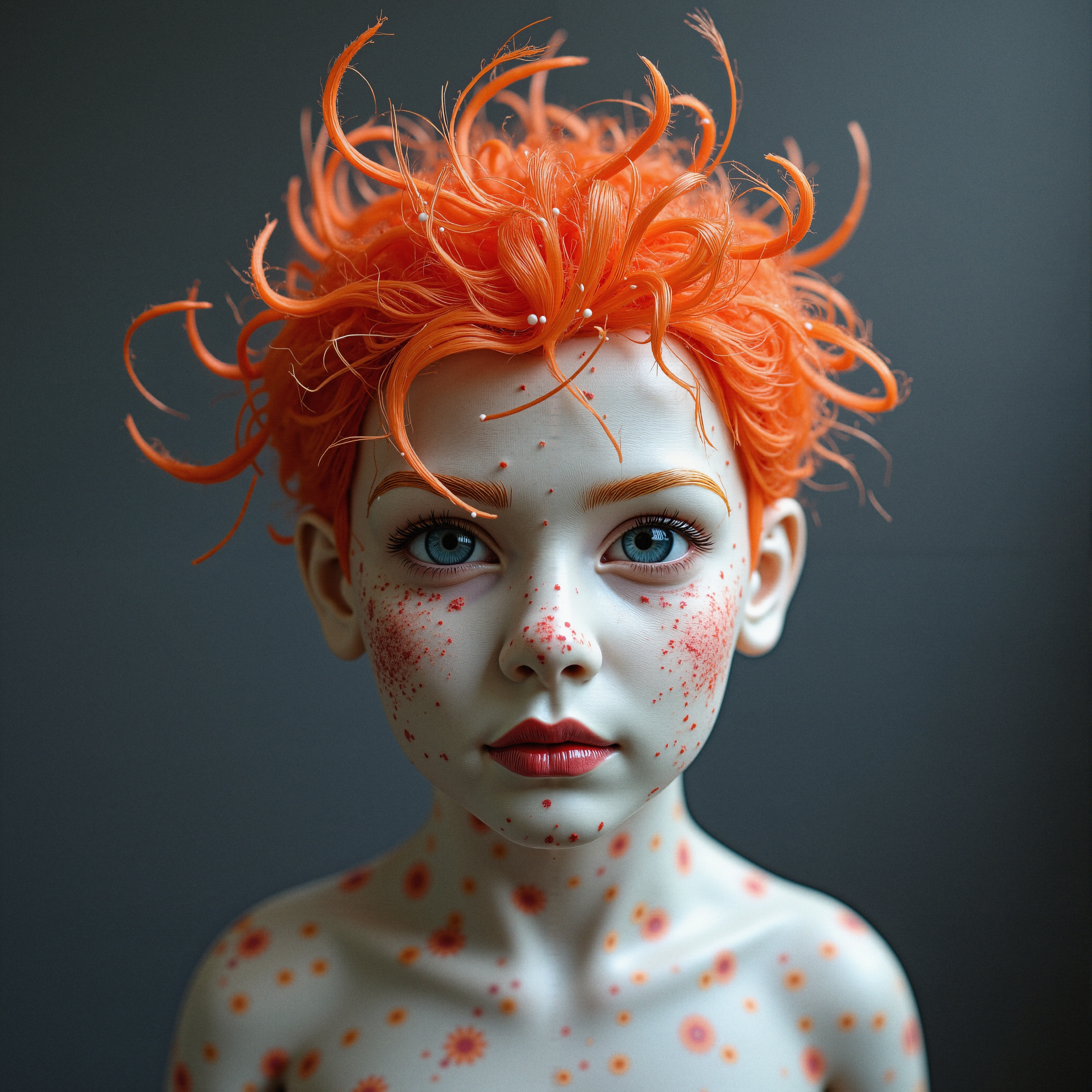 Vibrant Portrait of Orange Hair