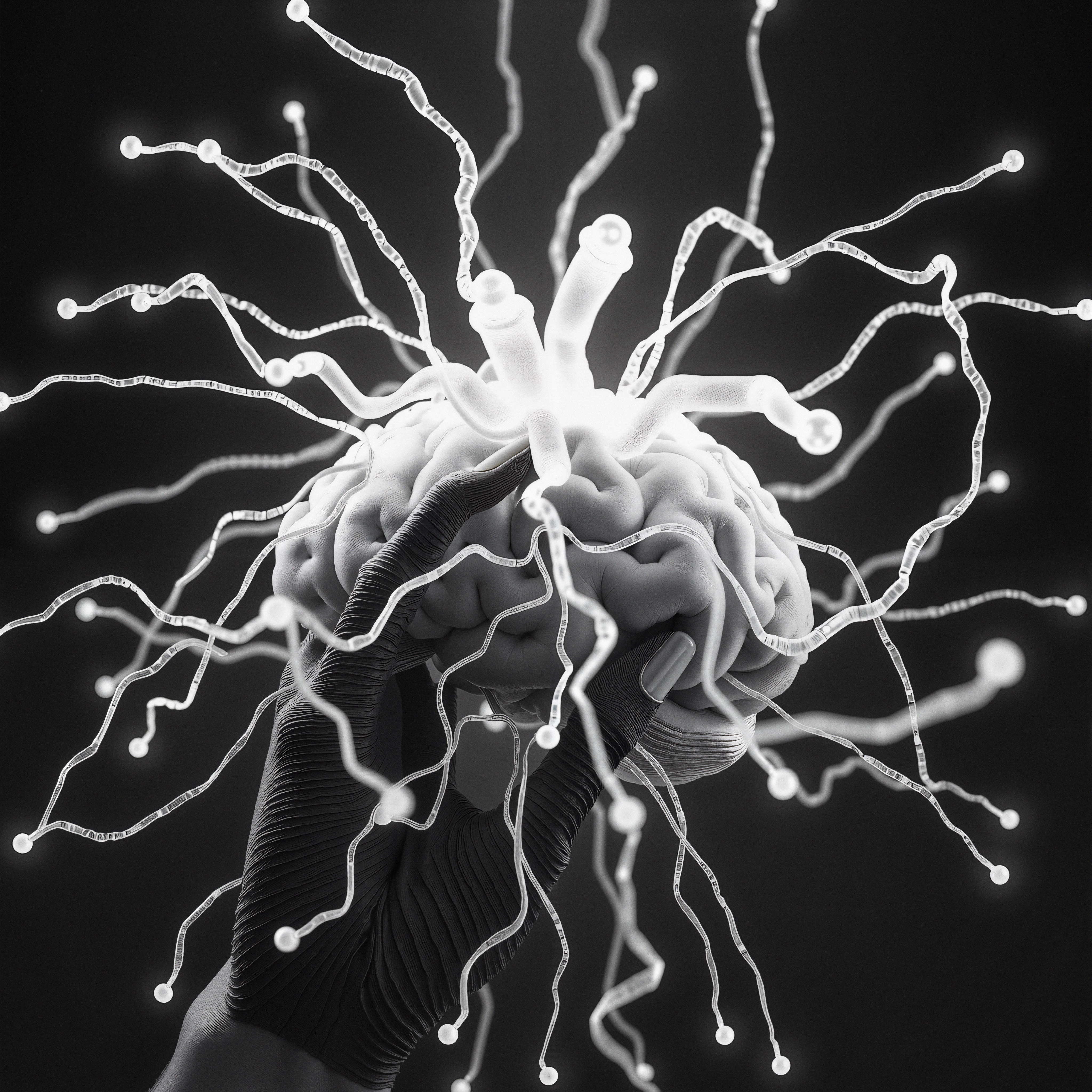 Futuristic Neural Connections Imagery
