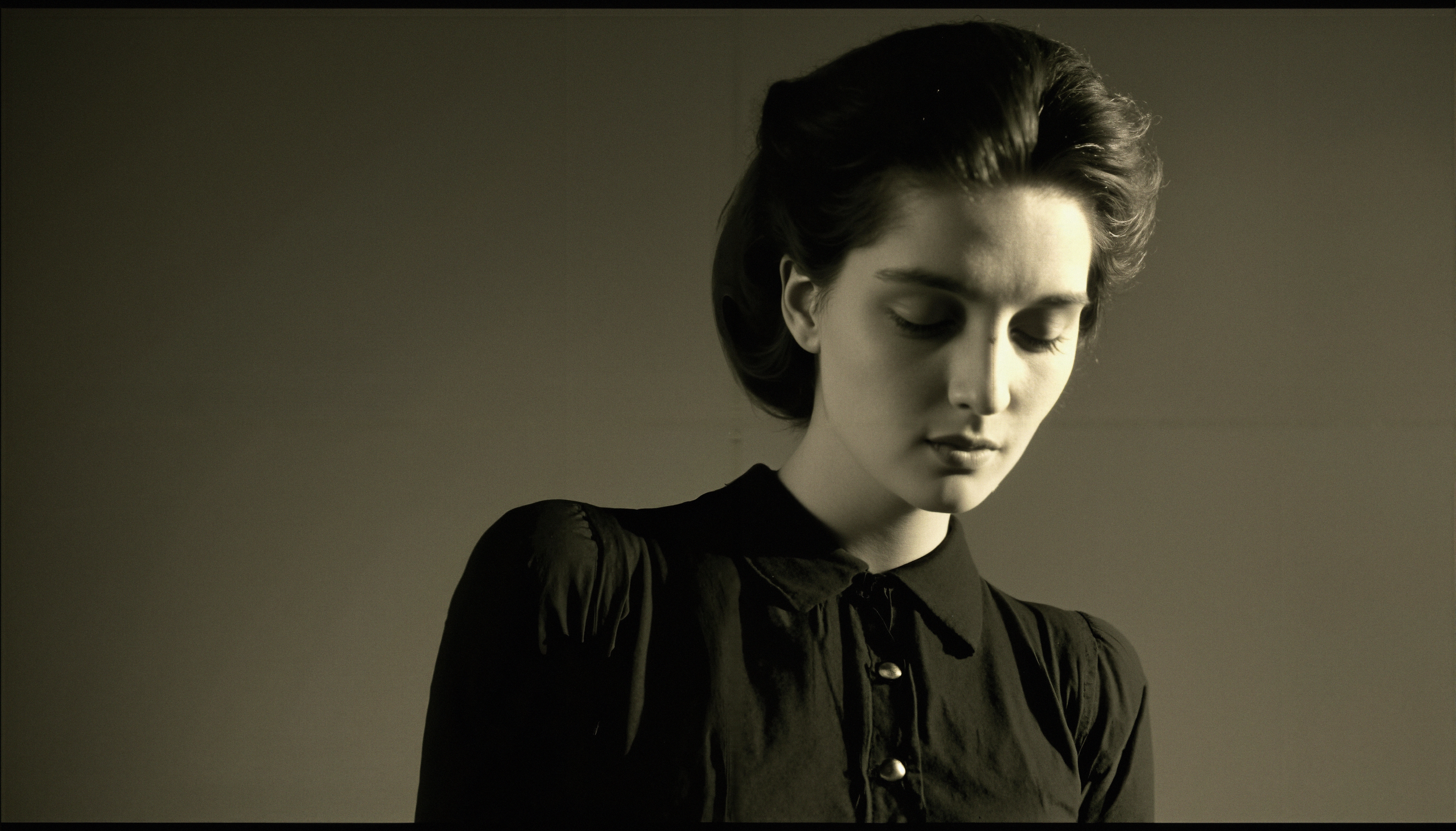 Reflective Portrait of Young Woman
